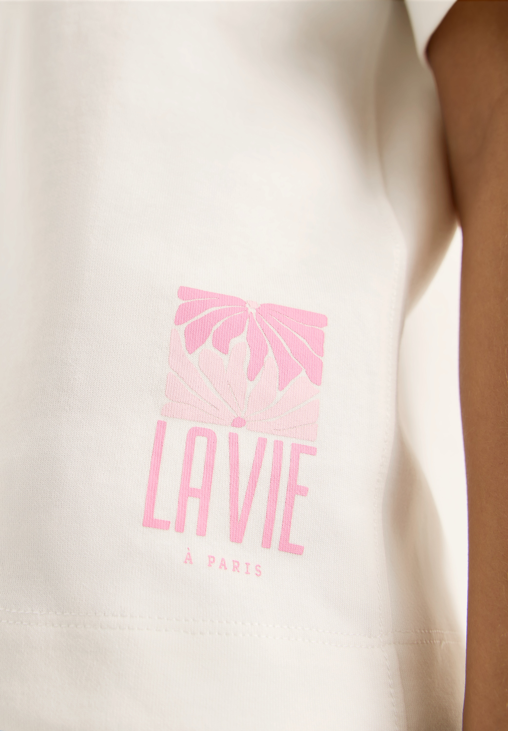 Cecil Sweater , Kurzarmsweater mit grossem Rückenprint
