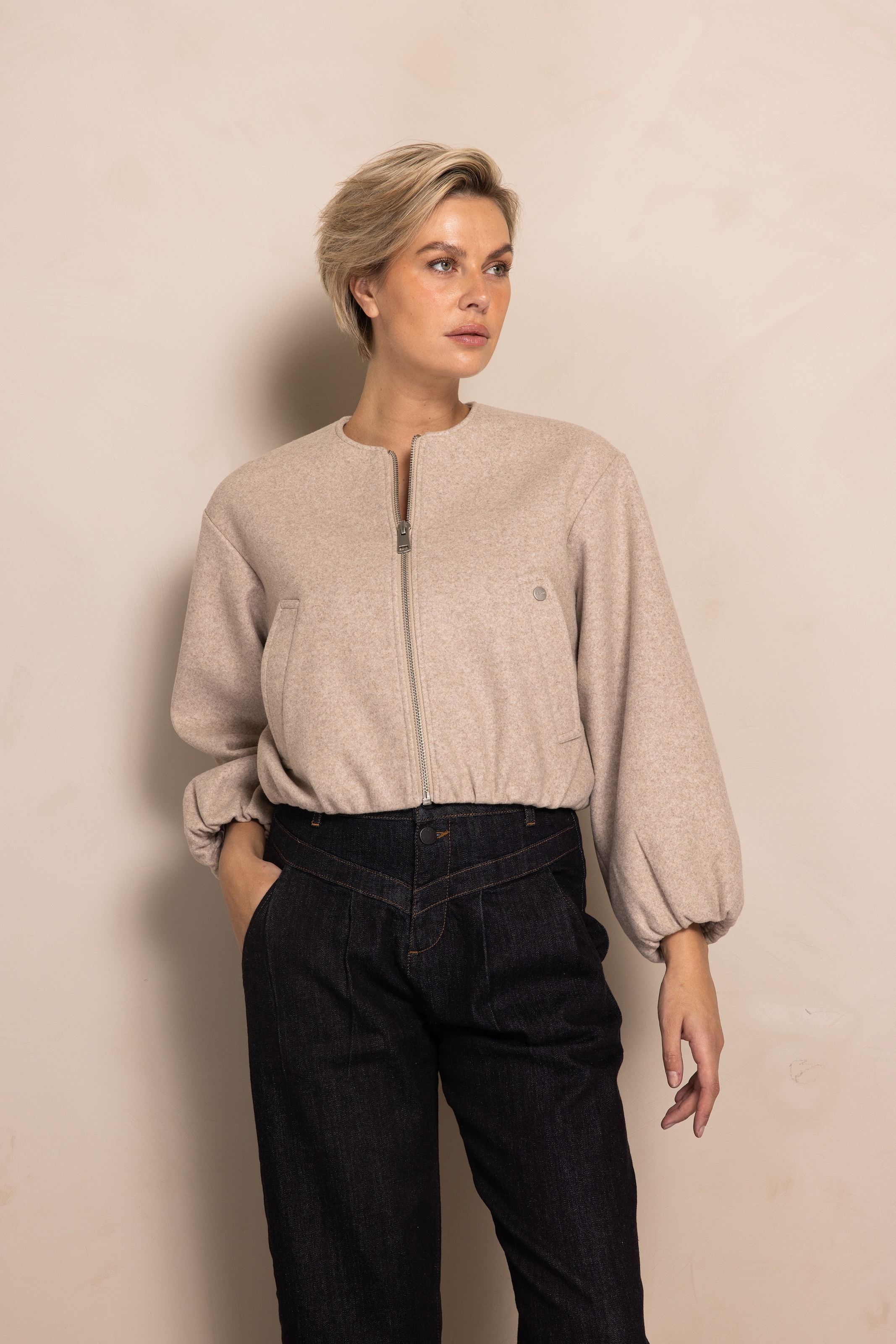 Image of Zhrill Blouson "MANOA" lässiger Look, mit Eingrifftaschen, hüftlange Passform