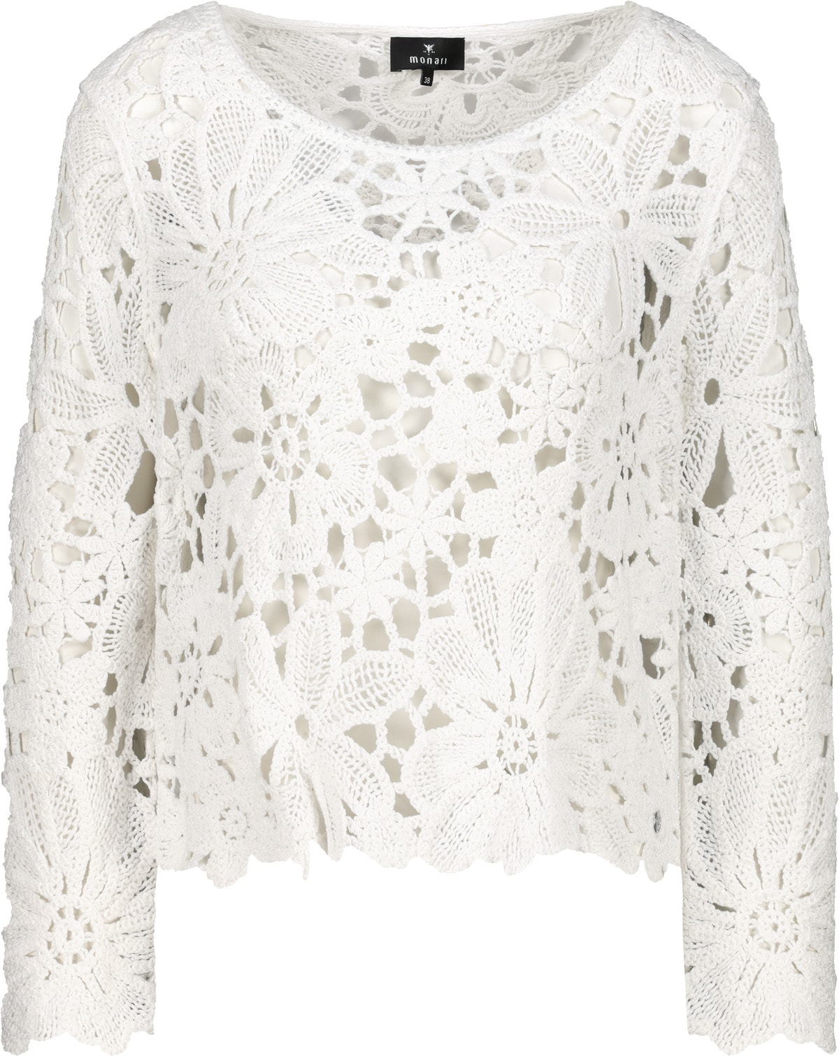 Monari Pull en tricot »Cornelly« Regular fit mit Häkelmuster