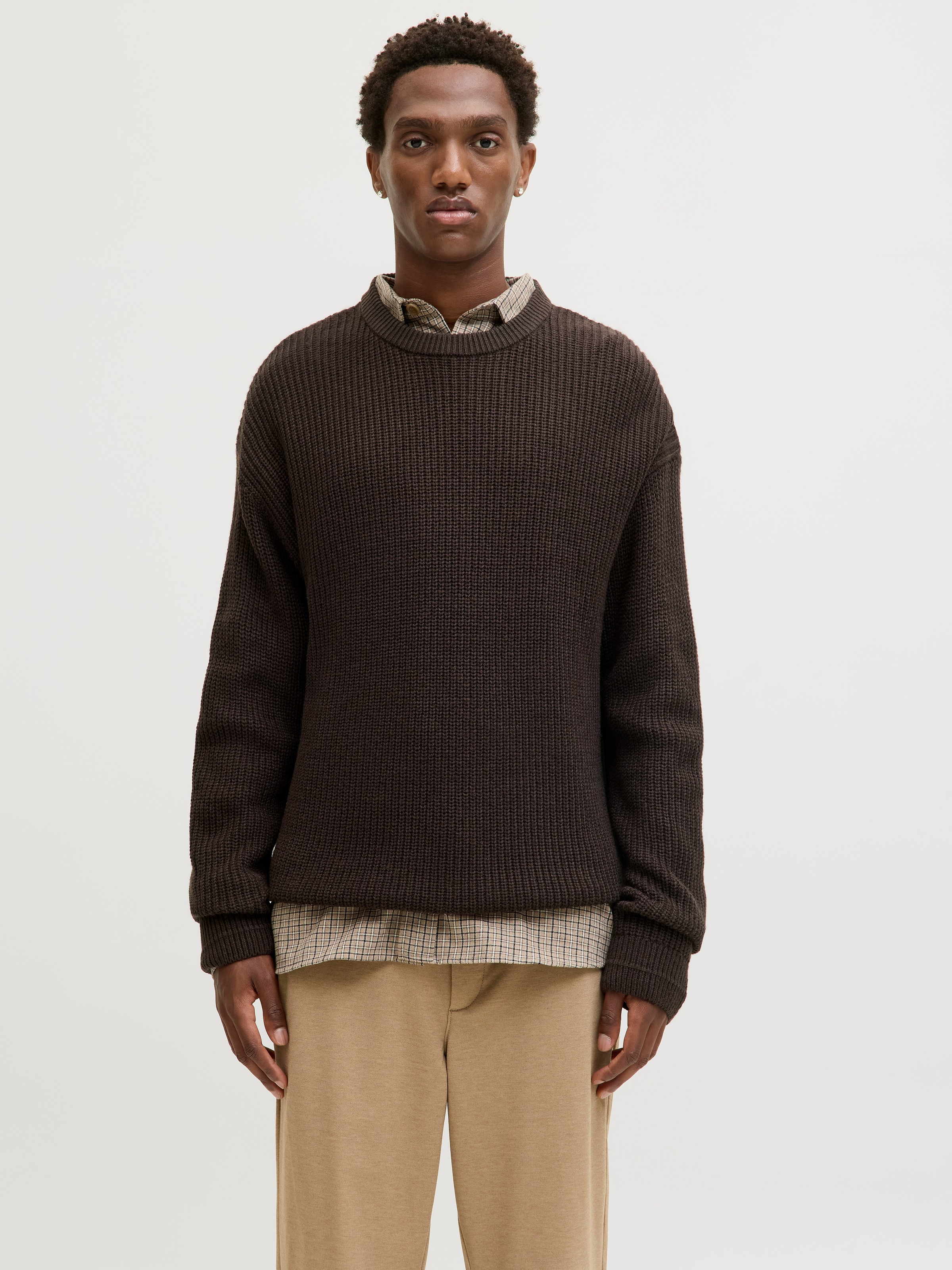 Image of Jack & Jones Rundhalspullover "JJKAITO KNIT CREW NECK BF"