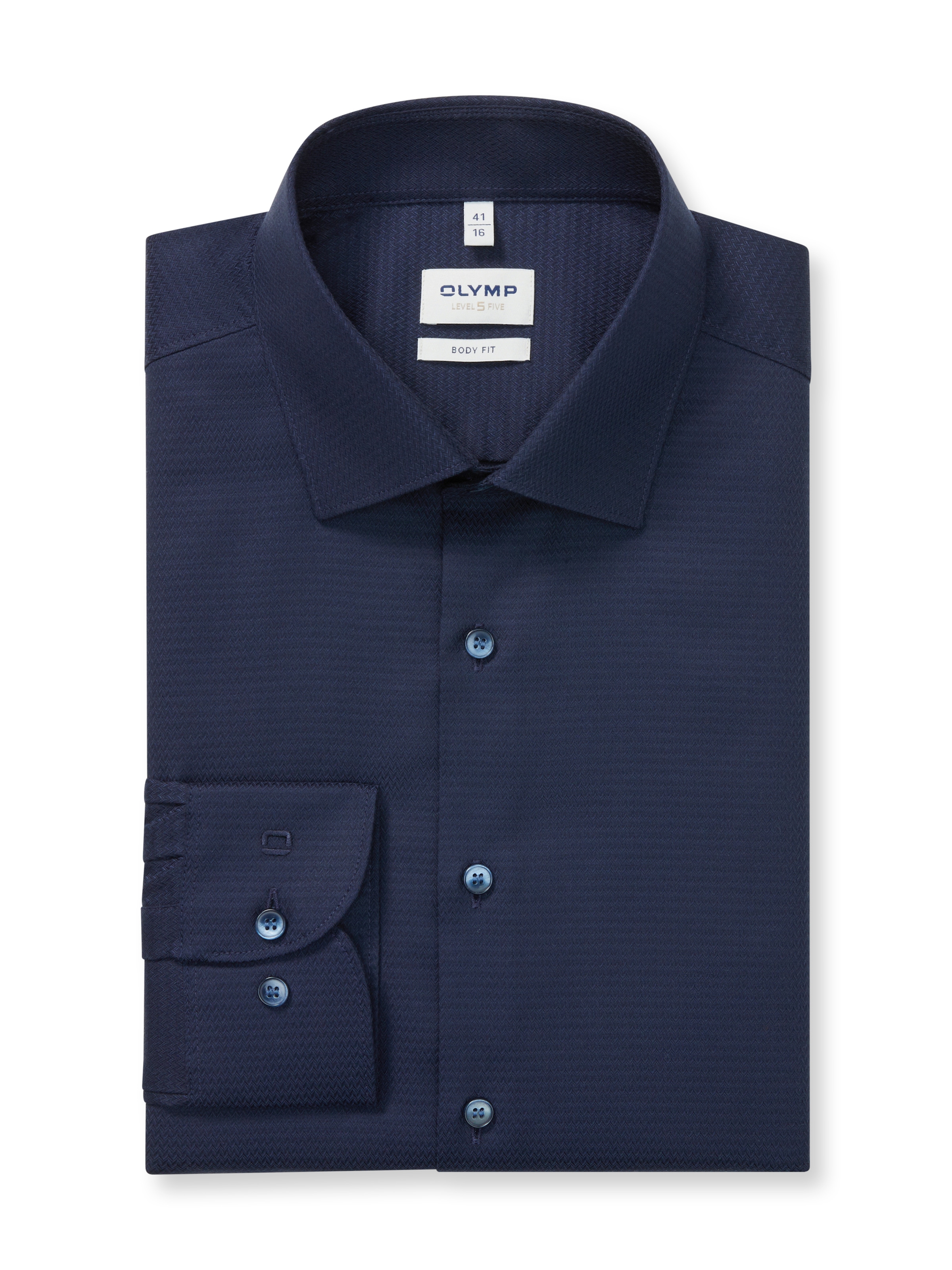 OLYMP Chemise d'affaires »Level 5« Body Fit, New York-Kentkragen, modisches Muster