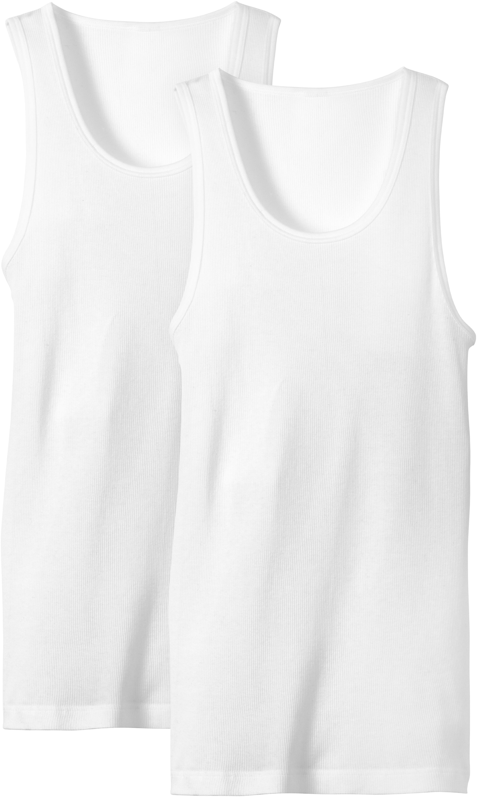 Image of CALIDA Tanktop "Natural Benefit" 2er Pack, Rundhals-Ausschnitt, Feinripp, atmungsaktiv, Pure Cotton