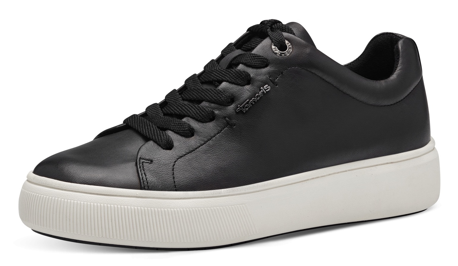 Image of Tamaris Plateausneaker Freizeitschuh, Halbschuh, Schnürschuh mit Wechselfussbett