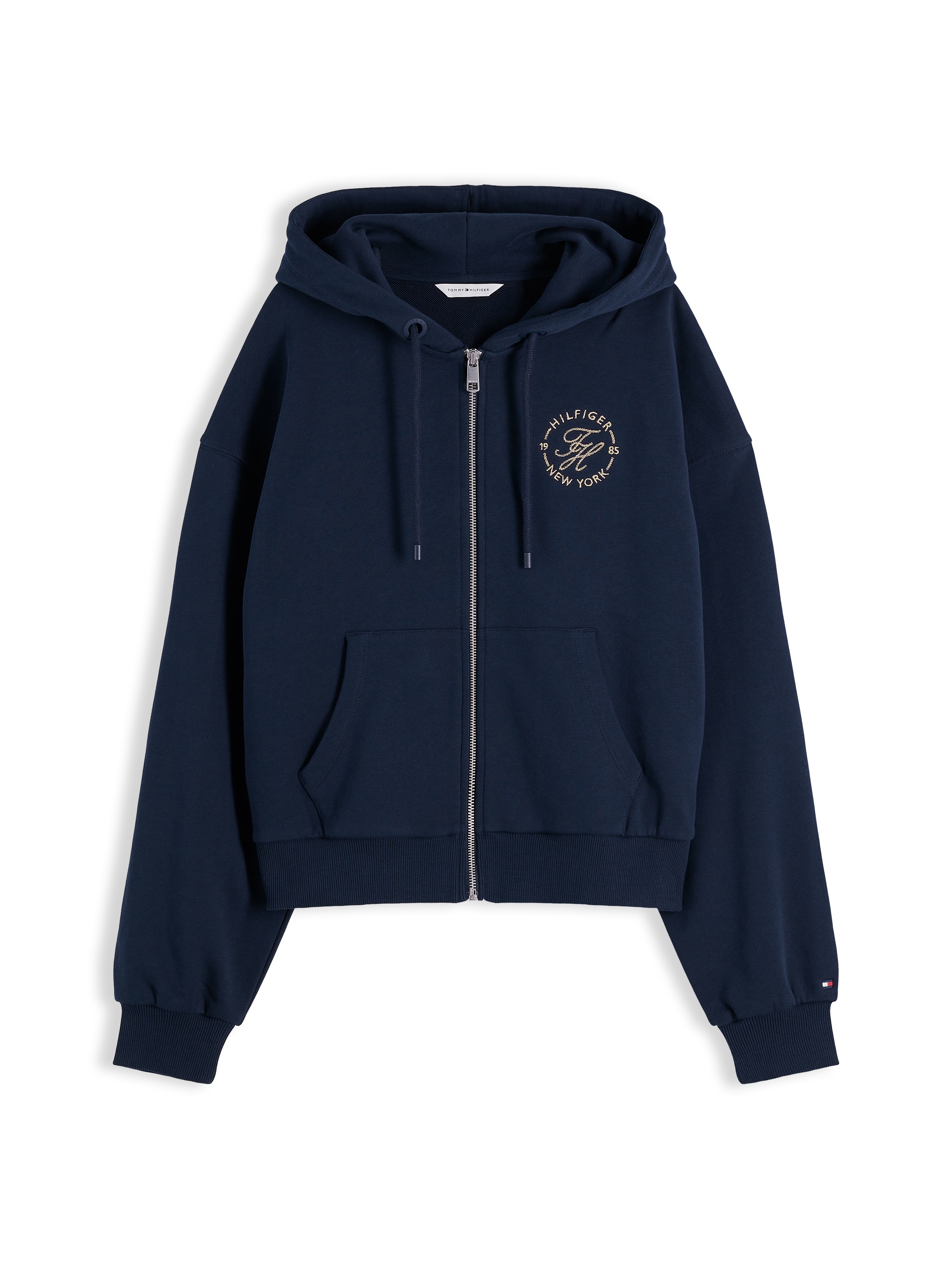 Tommy Hilfiger Sweat à capuche »TH ROUNDAL ZIP-UP HOODIE« coton, capuche, poches kangourou