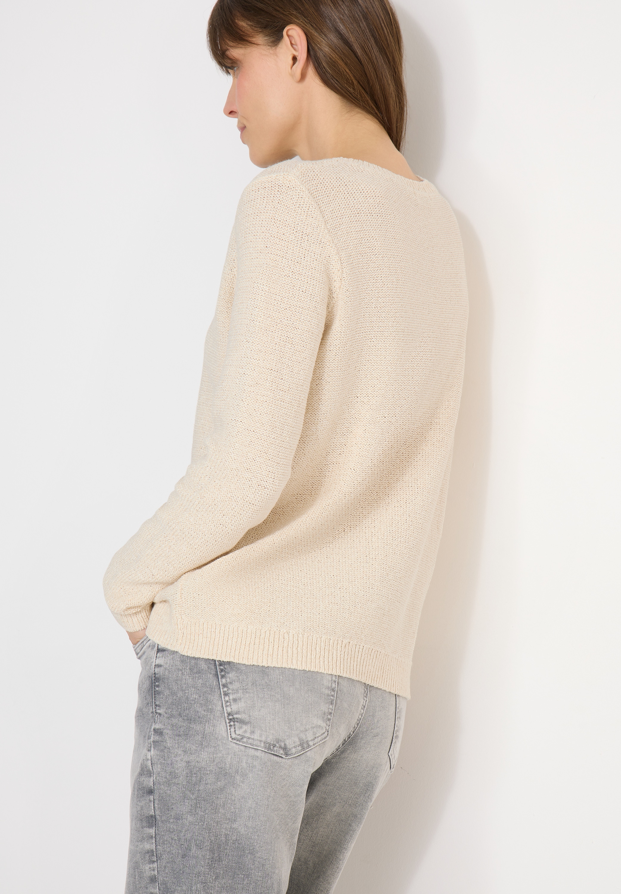 Cecil Strickpullover meliert, mit Rundhals