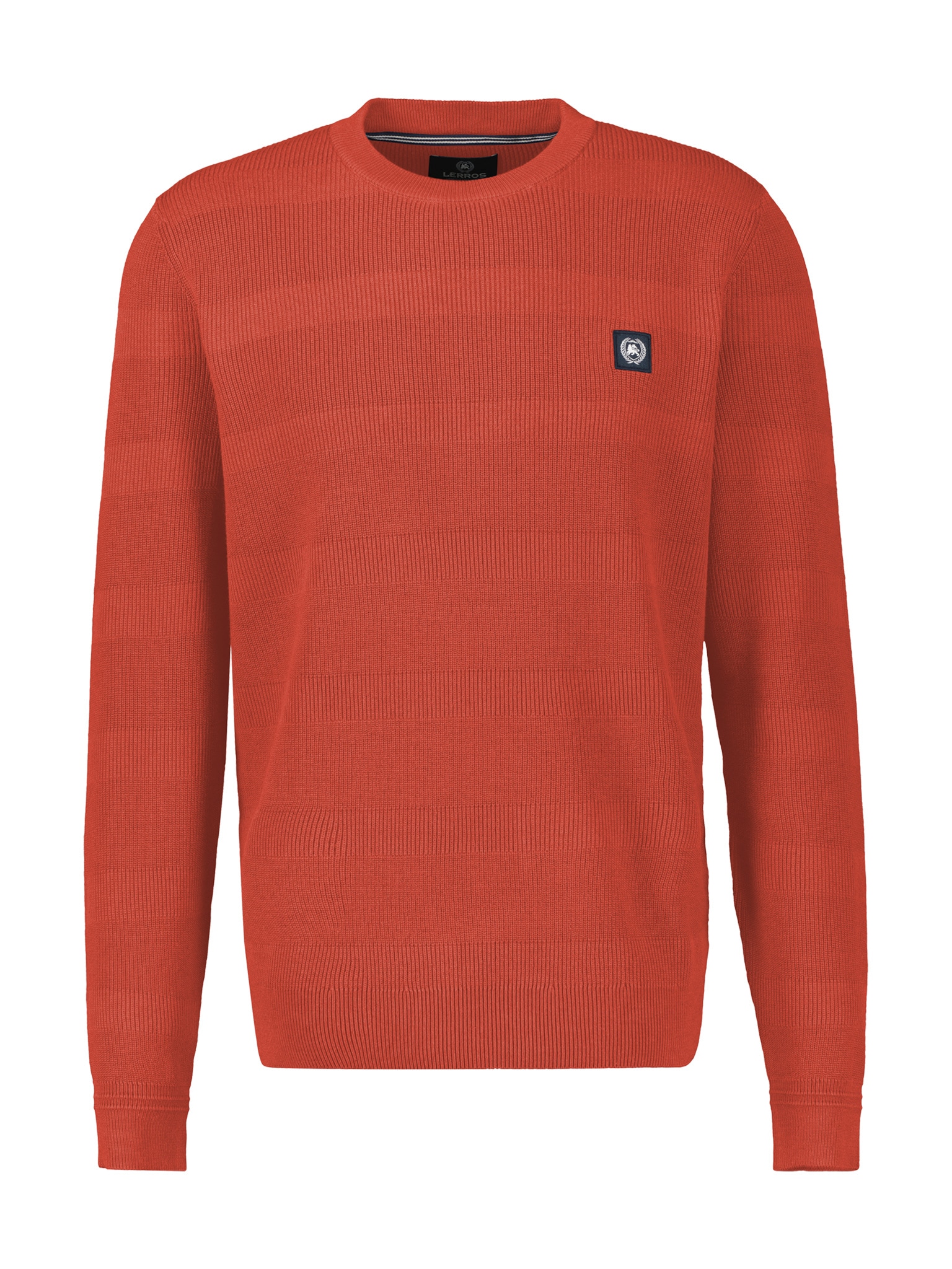 LERROS Strickpullover mit Logo Stickerei