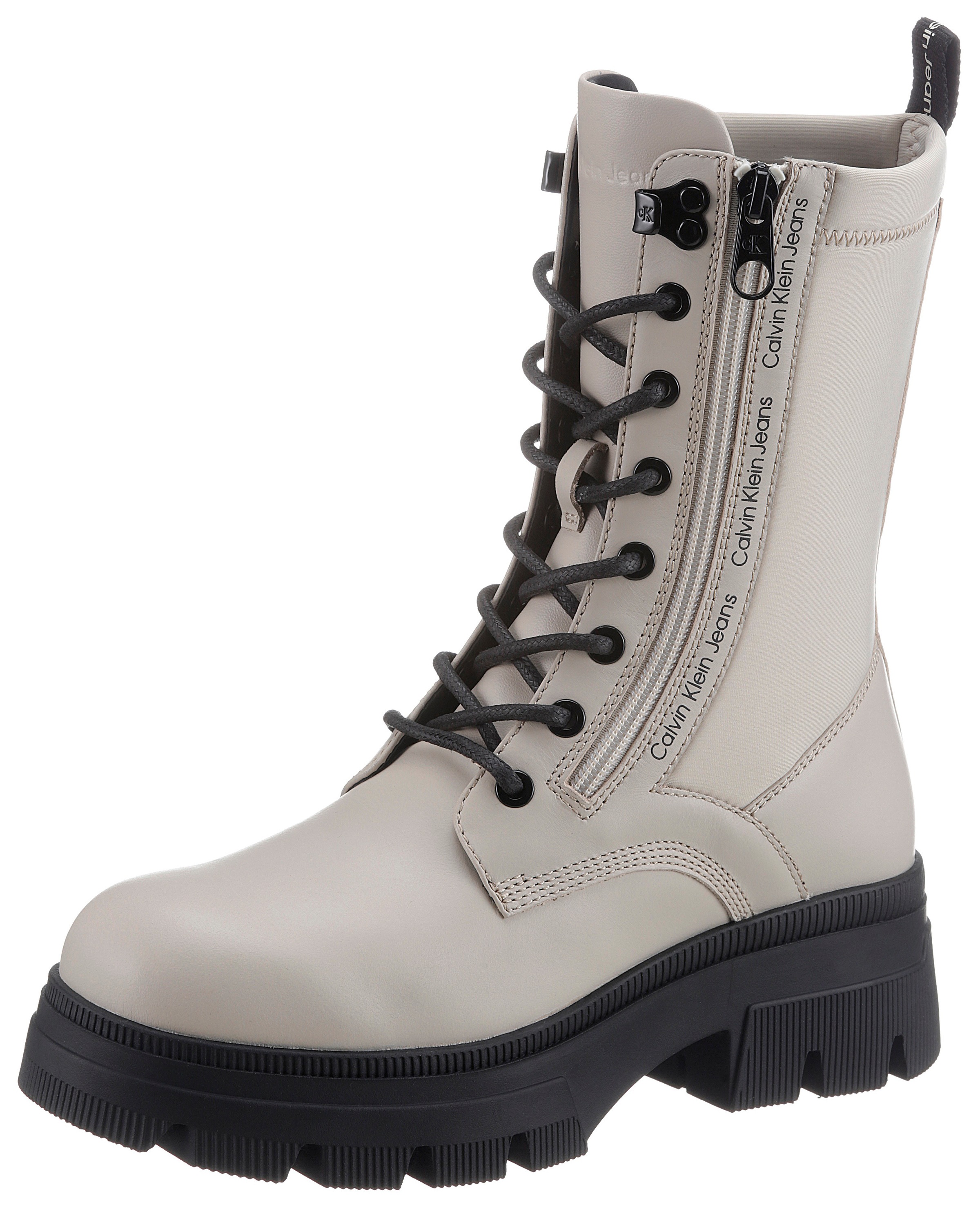Image of Calvin Klein Jeans Schnürstiefelette »CHUNKY COMBAT LACEUP ZIP«, mit Aussen-Reissverschluss bei Ackermann Versand Schweiz