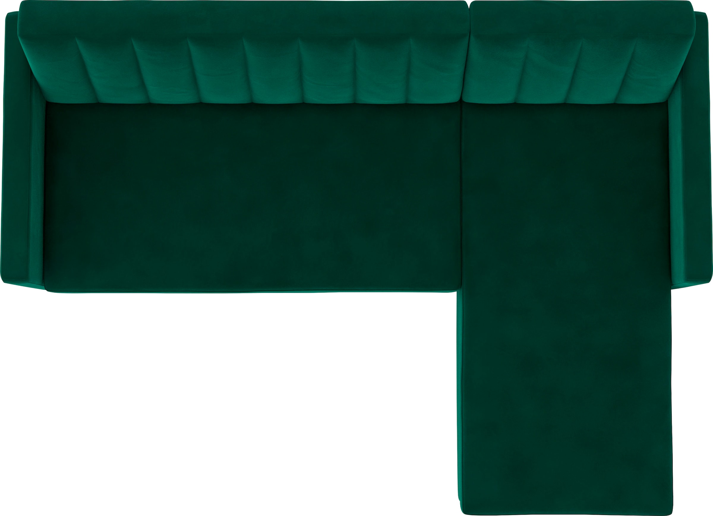 Dorel Home Ecksofa mit Schlafffunktion, Recamiere mit Stauraum beidseitig montierbar, Rückenlehne 2-teilig und 3-fach verstellbar