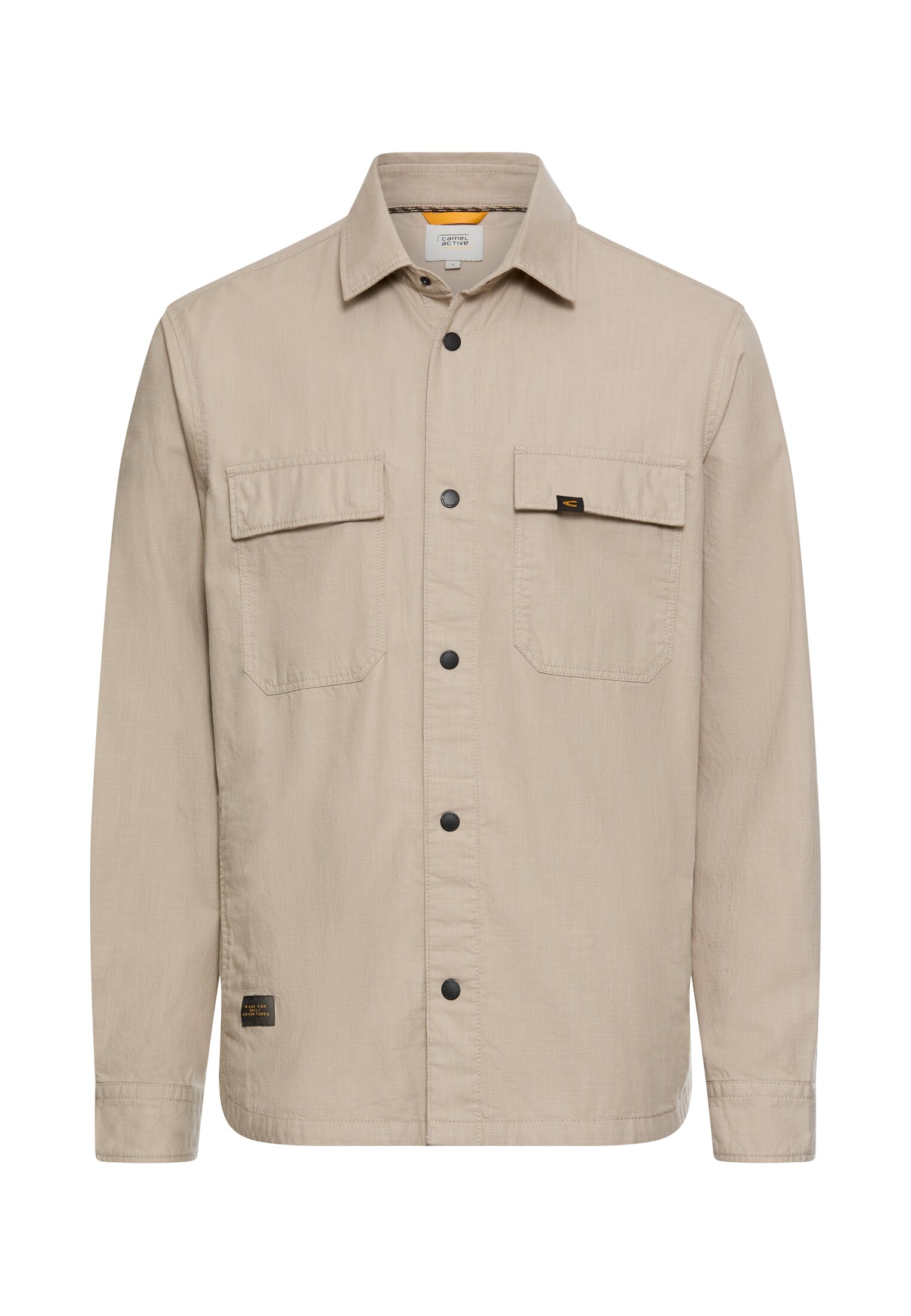 camel active Chemise à manches longues Overshirt mit Druckknöpfen