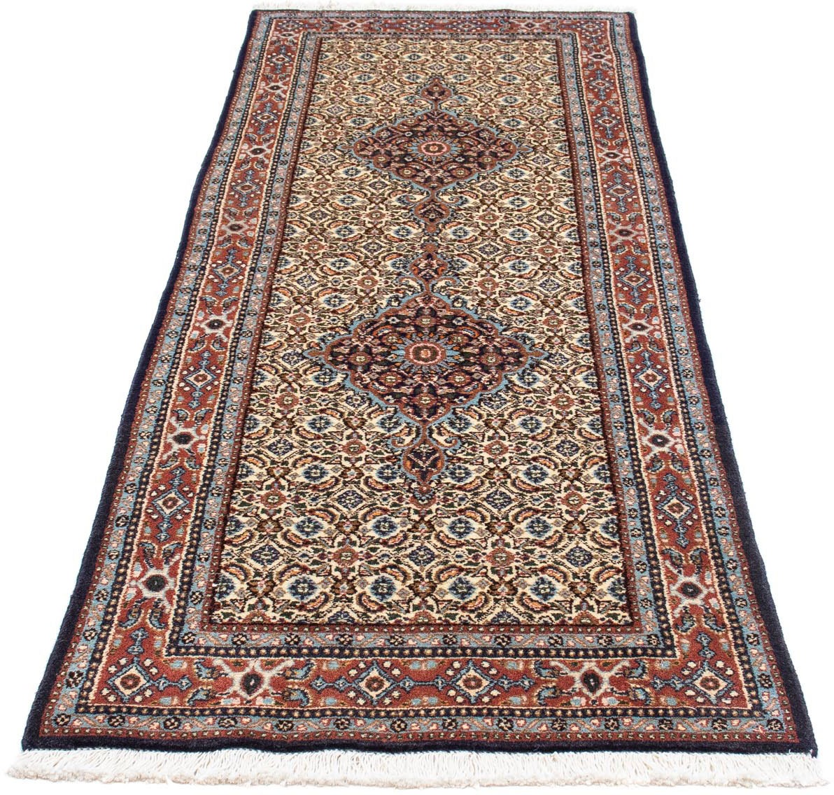 Image of morgenland Hochflor-Läufer »Moud Durchgemustert Beige 297 x 77 cm«, rechteckig, 1 mm Höhe, Unikat mit Zertifikat bei Ackermann Versand Schweiz