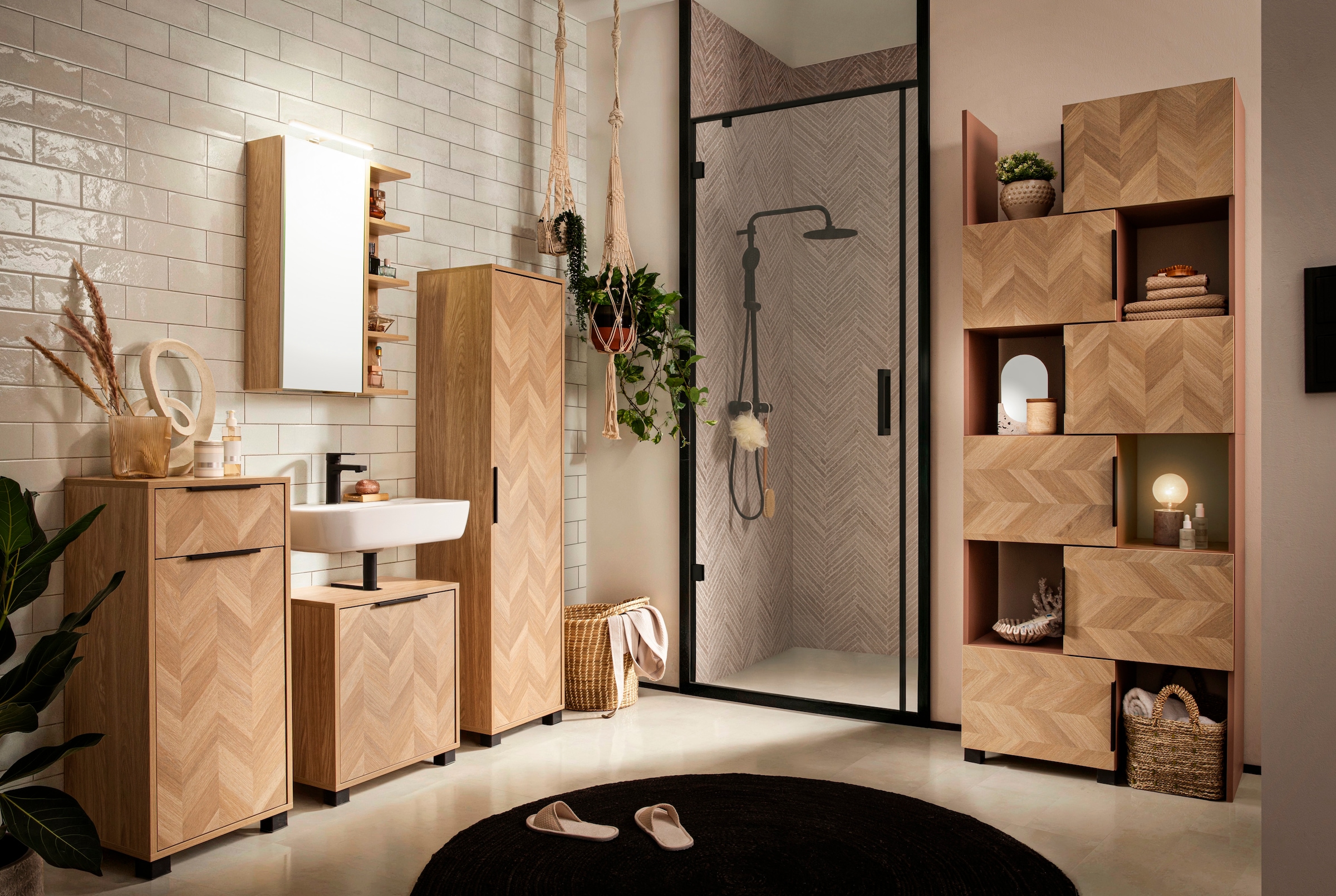 Schildmeyer Armoire intermédiaire »Piazza, Breite 40,3 cm« 1 cuis tlg. Made in Germany