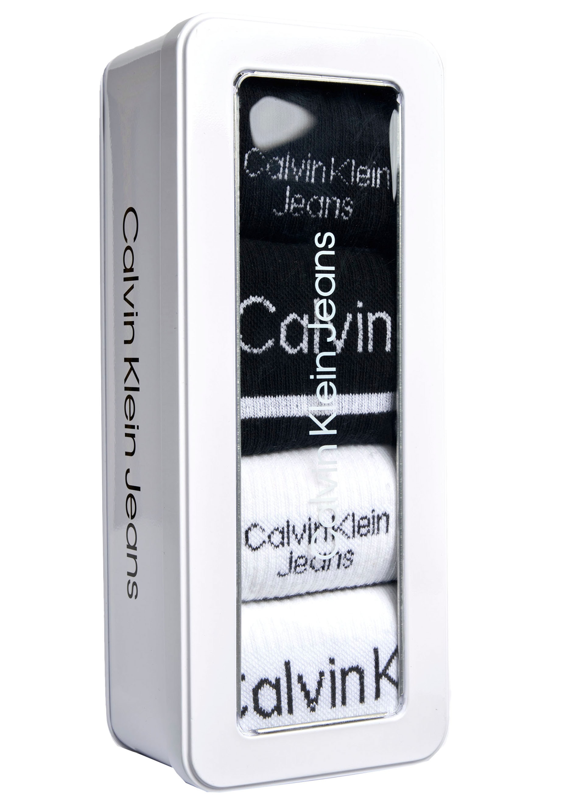 Calvin Klein Jeans Sportsocken, (Packung, 4er-Pack), mit Logostickerei