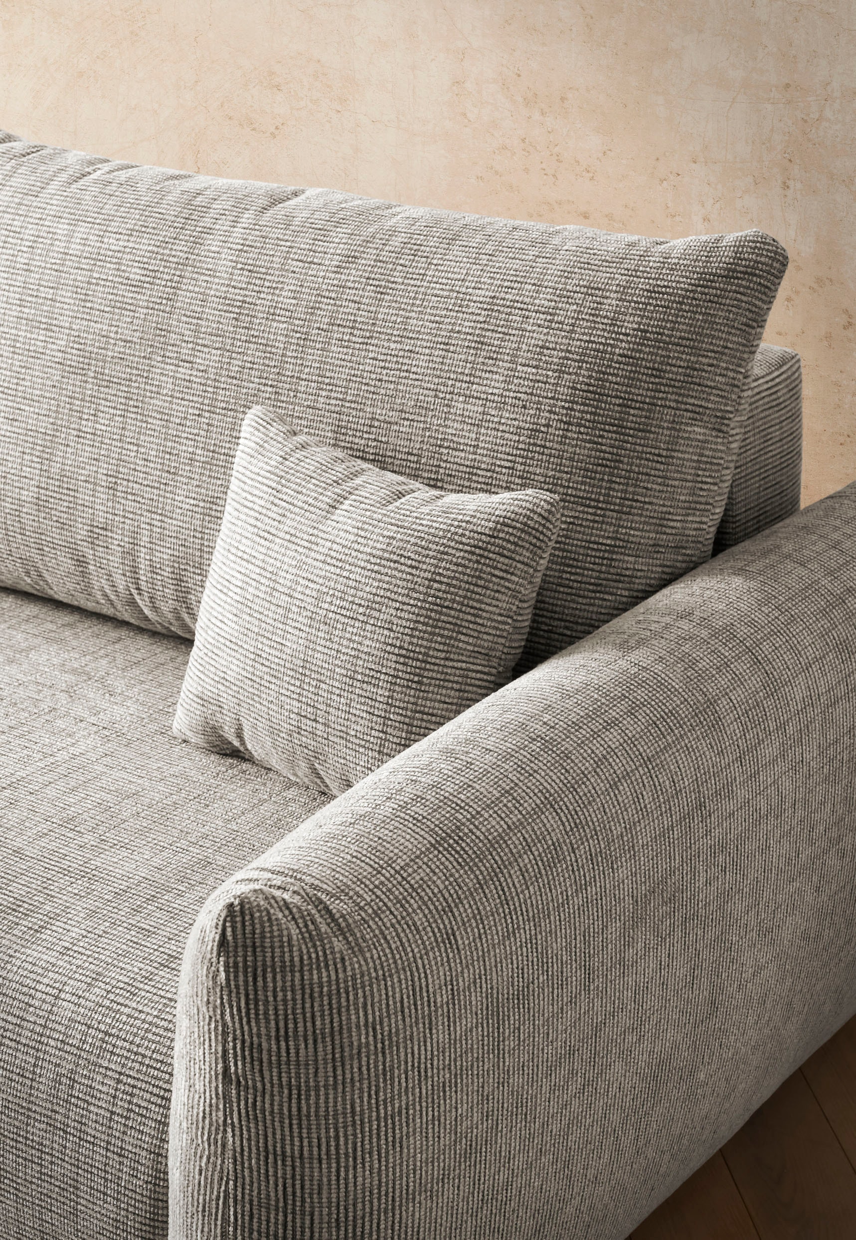 Home affaire 3-places »MAVAS Schlafsofa mit Bettkasten« ca.240/108cm (Liegefläche 212/145 cm), Cord, Chenille, Struktur