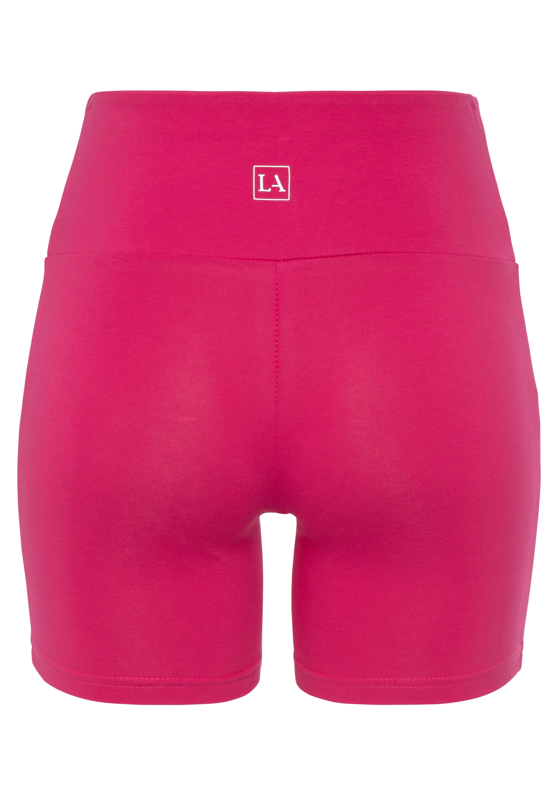 LASCANA Shorts »mit sur Bündchen«, Loungewear Découvrir breitem Logodruck, und
