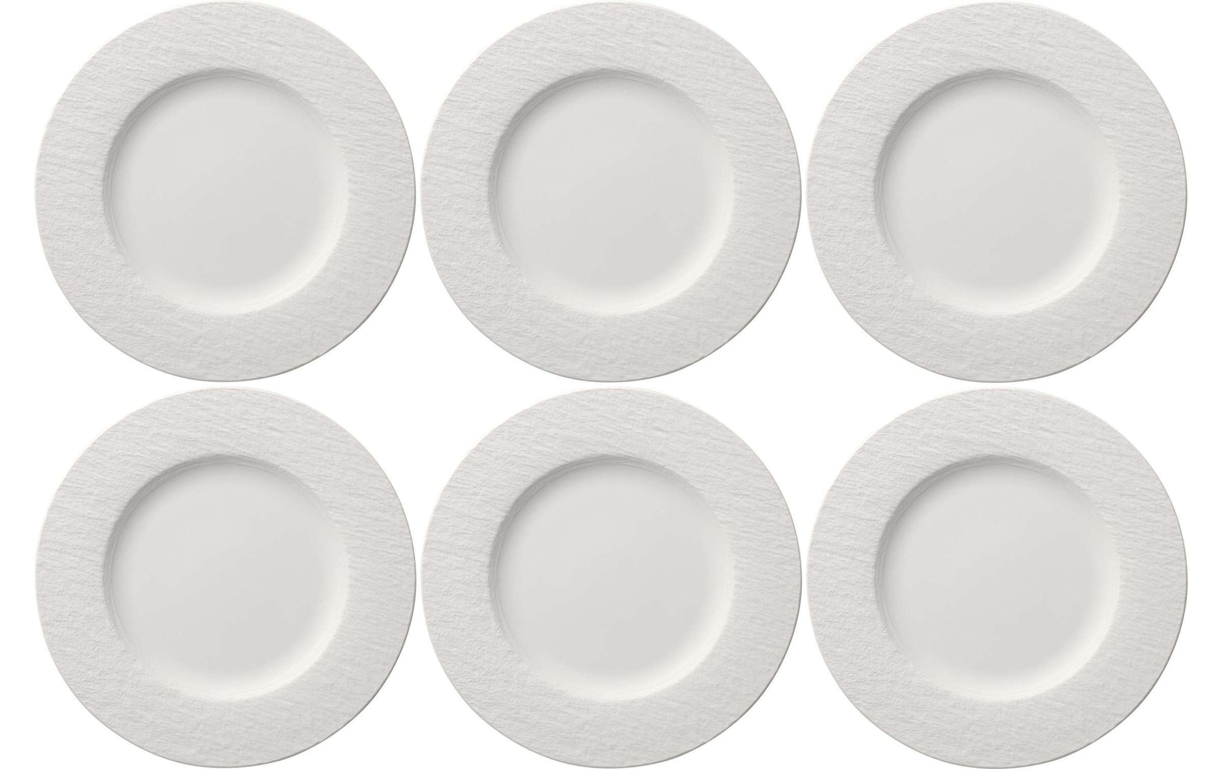 Image of Villeroy & Boch Speiseteller "Manufacture Rock Ø 27 cm 6 Stück, Weiss"
