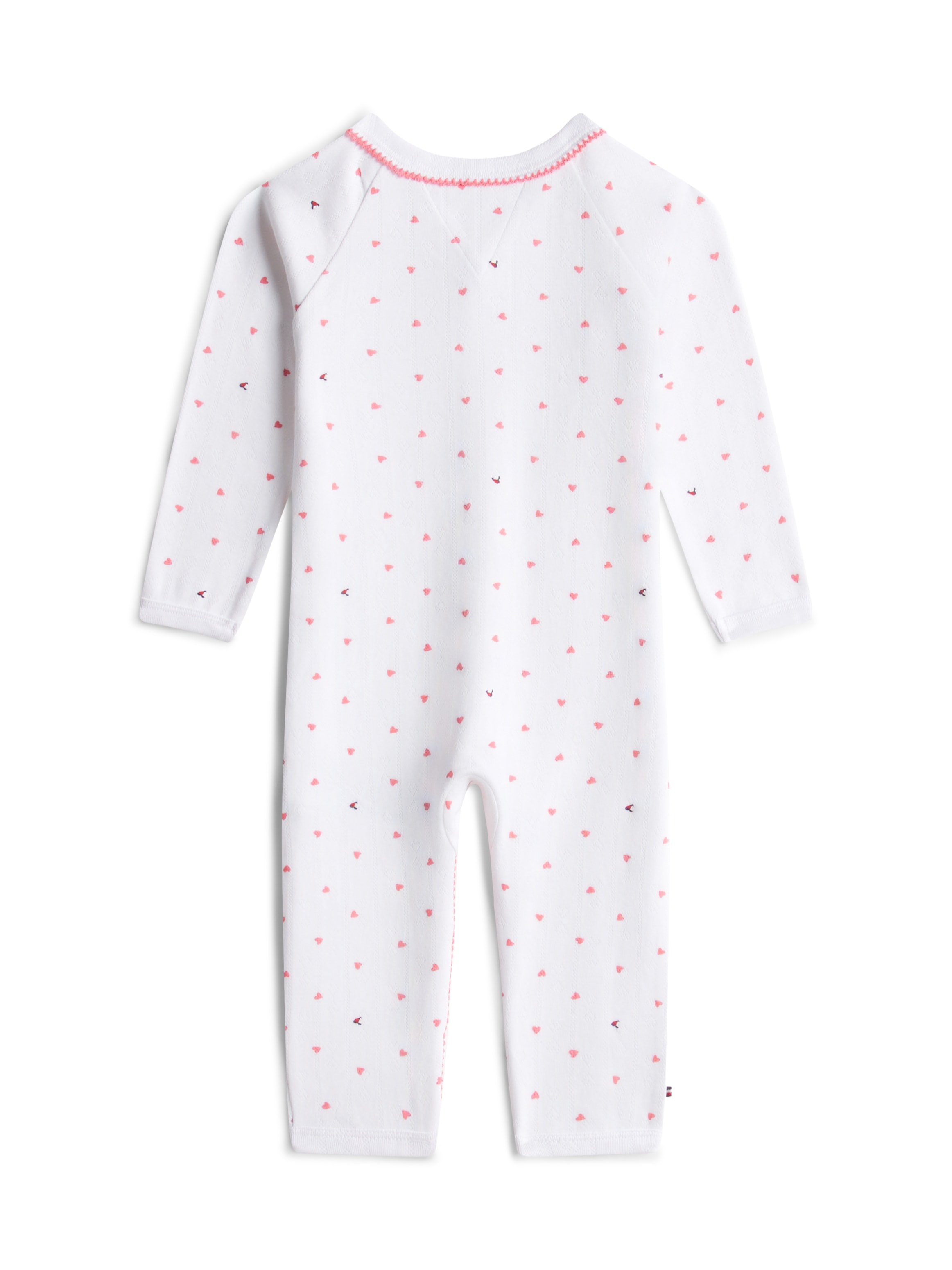 Tommy Hilfiger Grenouillère »POINTELLE COVERALL« Regular fit mit V-Ausschnitt für Babys