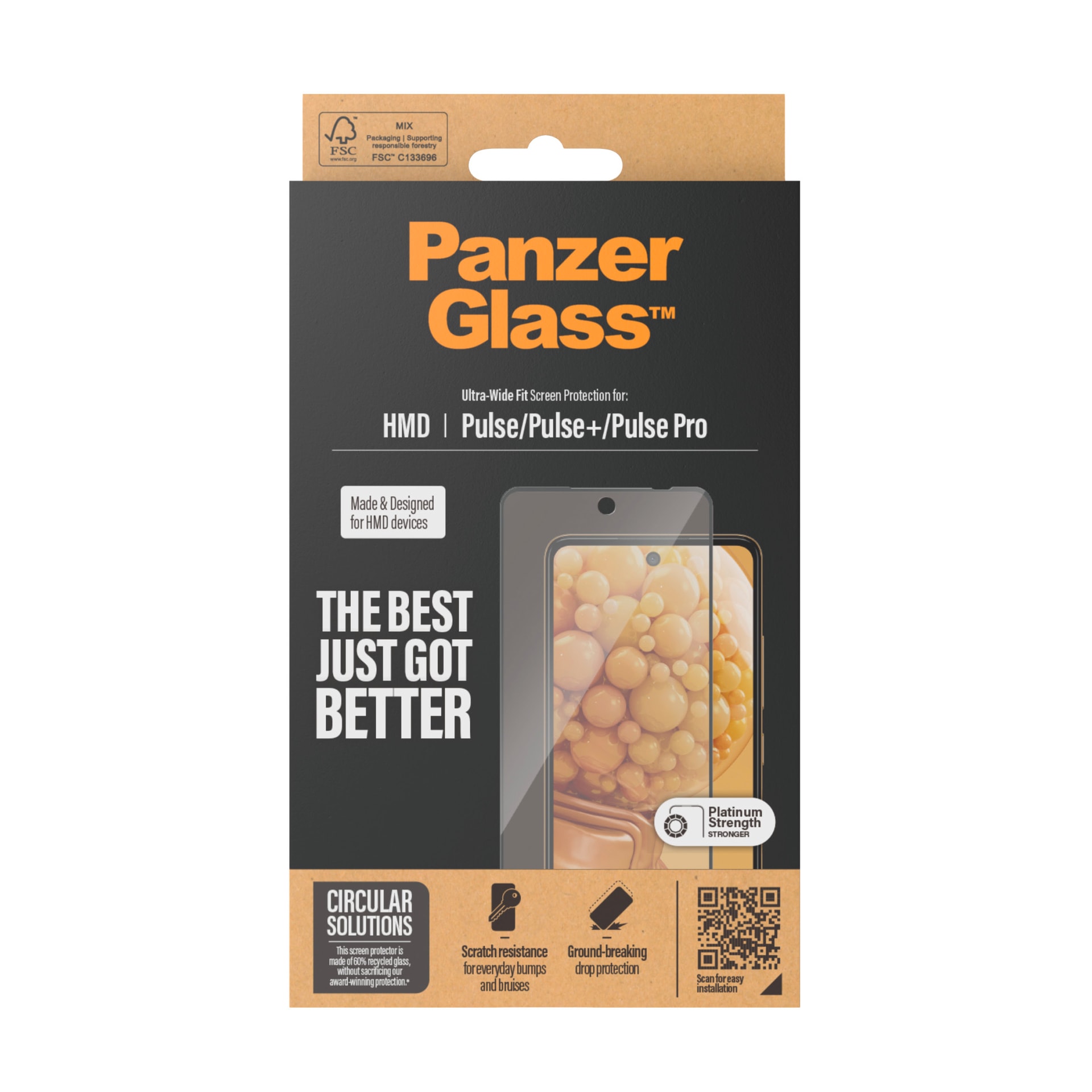 CARE by PanzerGlass Displayschutzglas »Ultra-Wide Fit Screen Protector«, für HMD Pulse-HMD Pulse+-HMD Pulse Pro, Displayschutzfolie, Schutzfolie, Bildschirmschutz, kratz- & stossfest