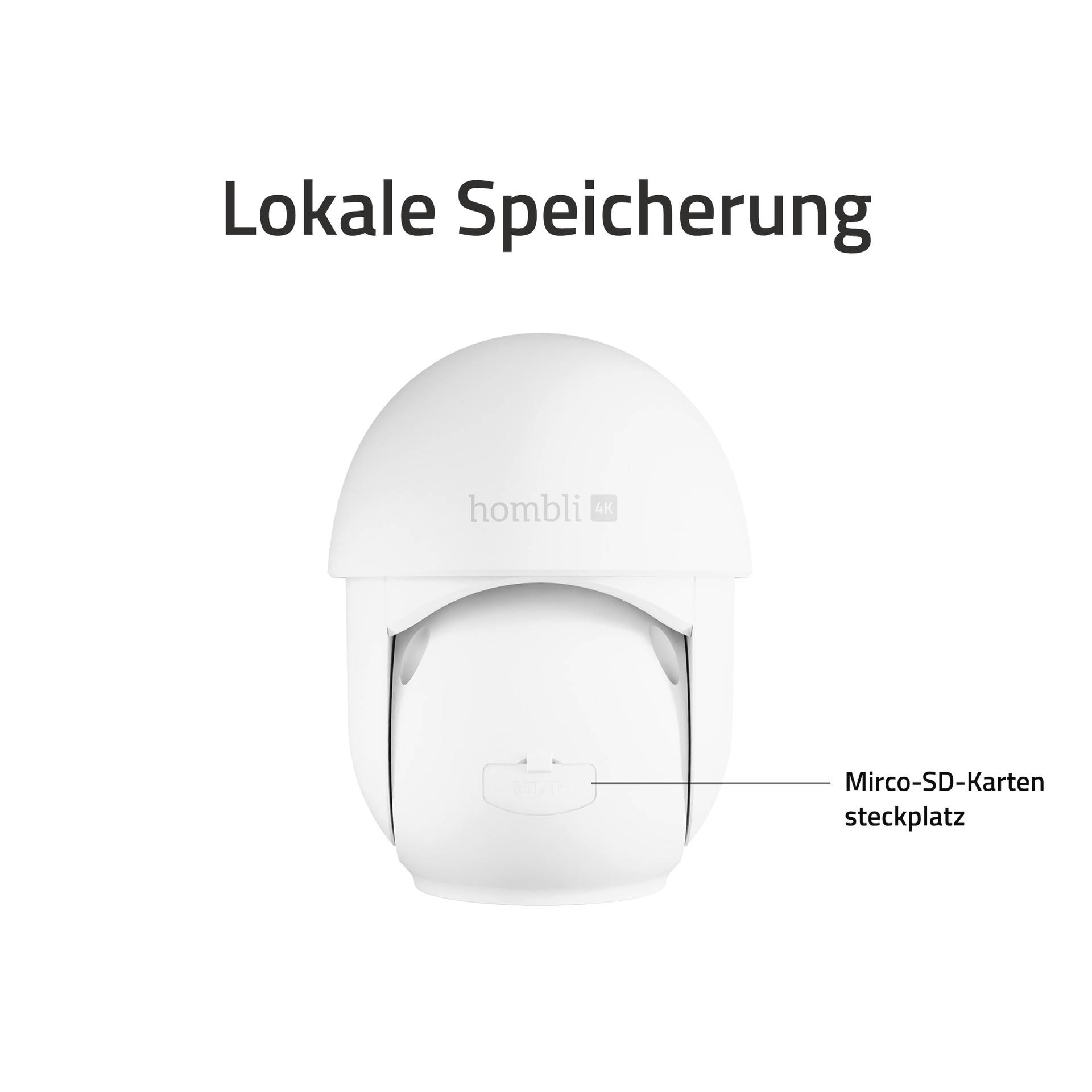 Hombli Überwachungskamera »Pan & Tilt Cam 4K«, Aussenbereich