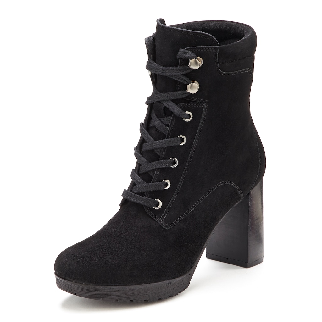 LASCANA High-Heel-Stiefelette »Schnürboots«