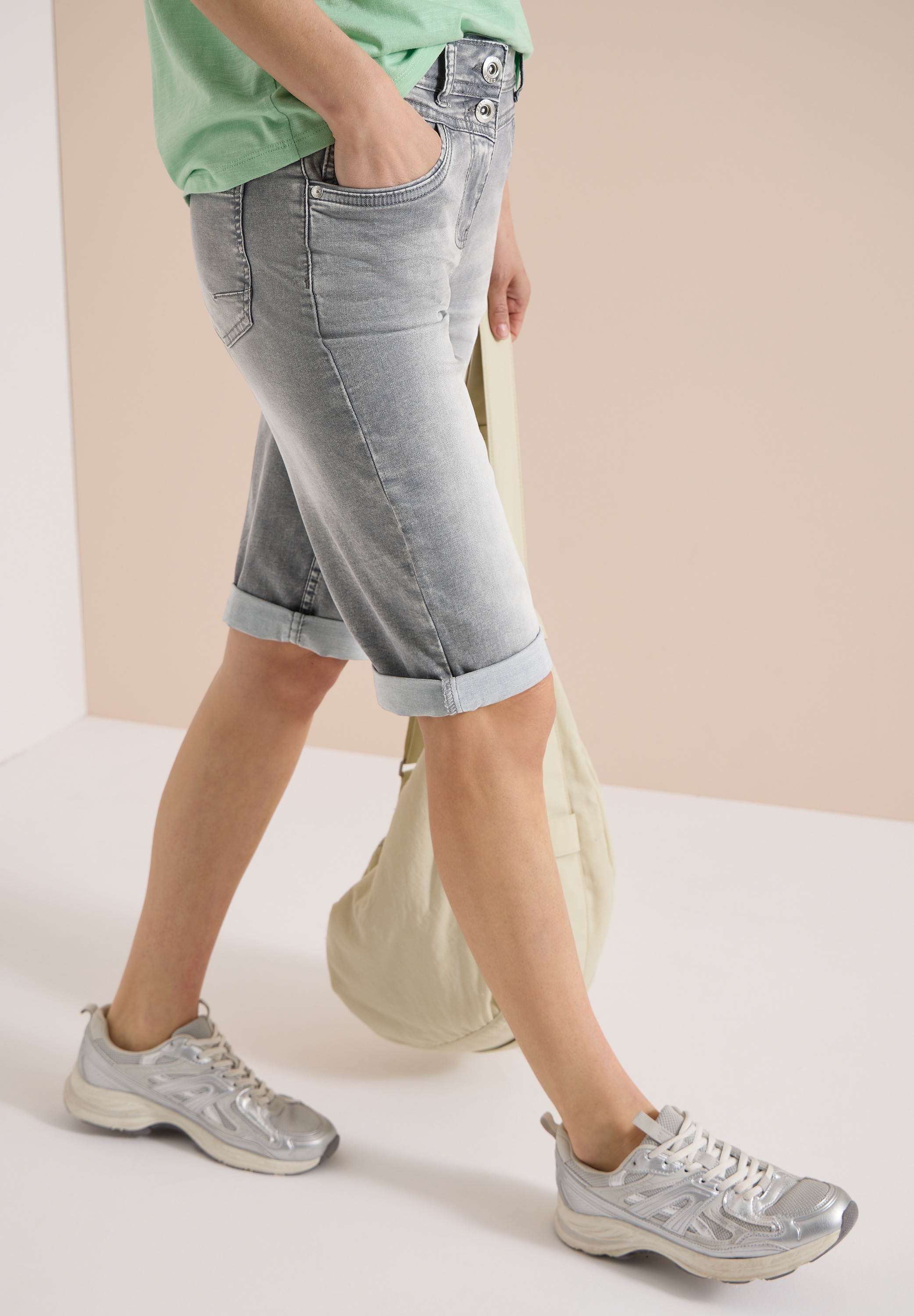 Cecil Short »Style Toronto«  short en jean slim fit avec stretch