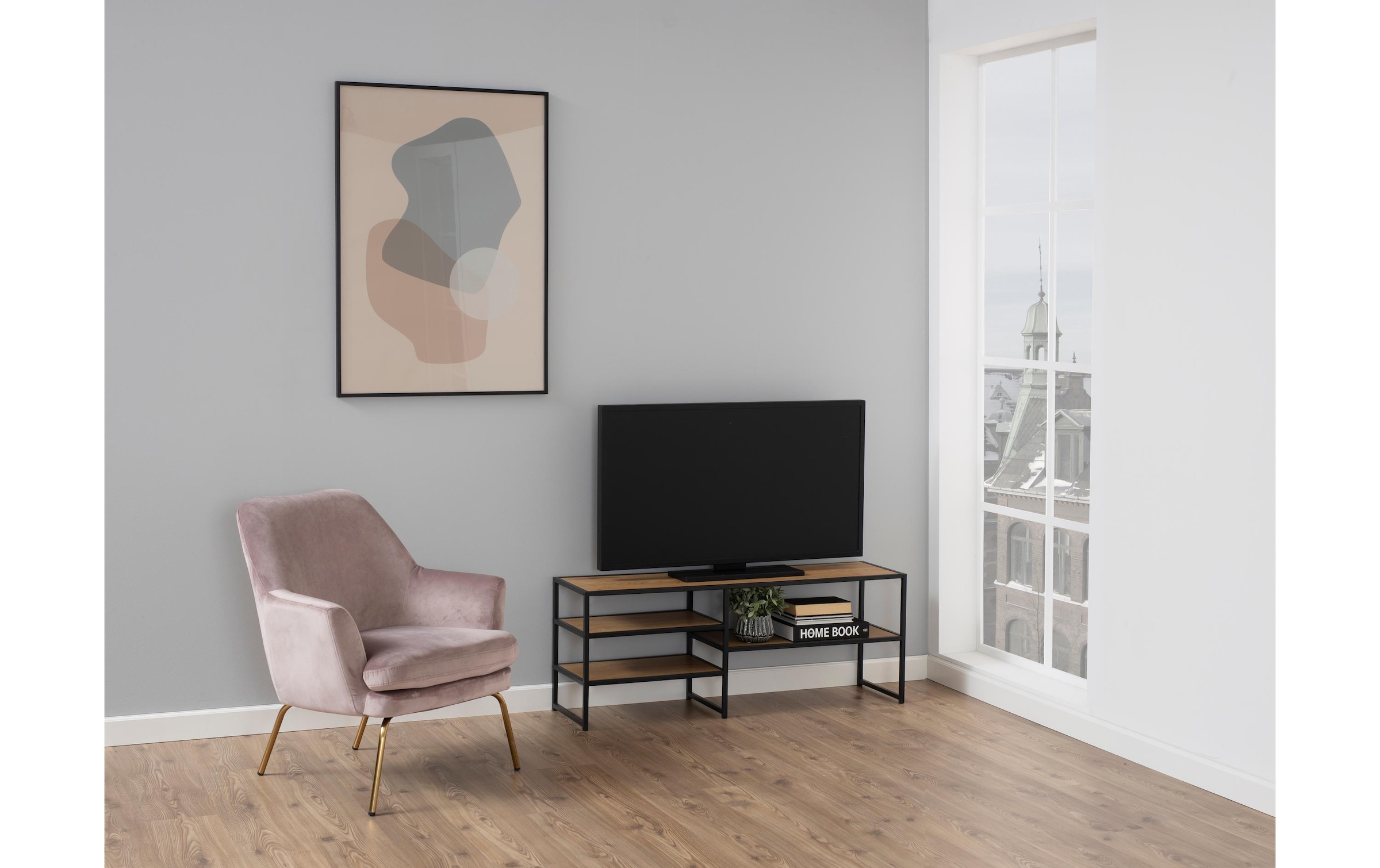 AC Design Konsolentisch »Seaford 120 x 33 x 46 cm, Nature/Schwarz«