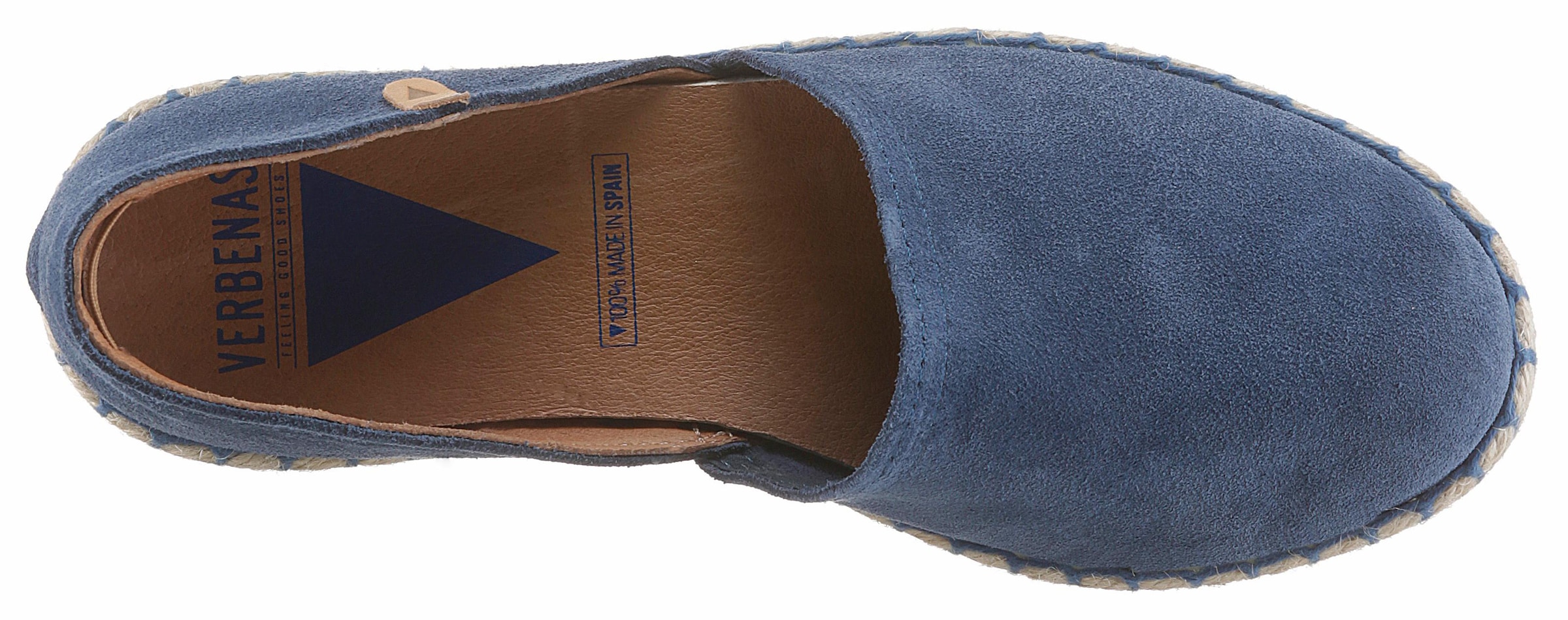 VERBENAS Espadrille, Schlupfschuh, Sommerschuh, Loafer mit typischem Jute-Rahmen