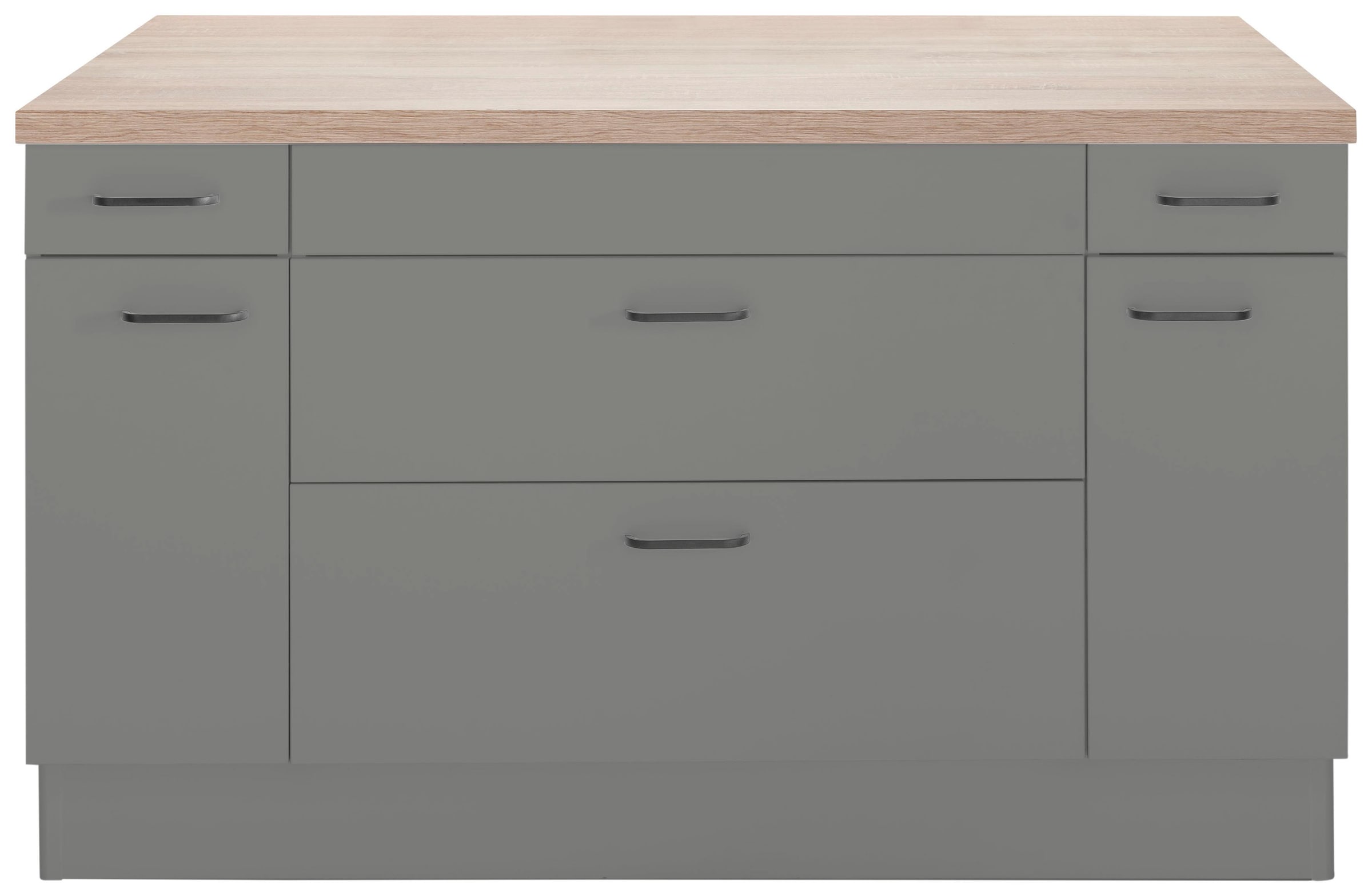 Image of OPTIFIT Kücheninsel "Elga" Soft-Close-Funktion, grossen Vollauszügen, Stellbreite 150 x 95 cm