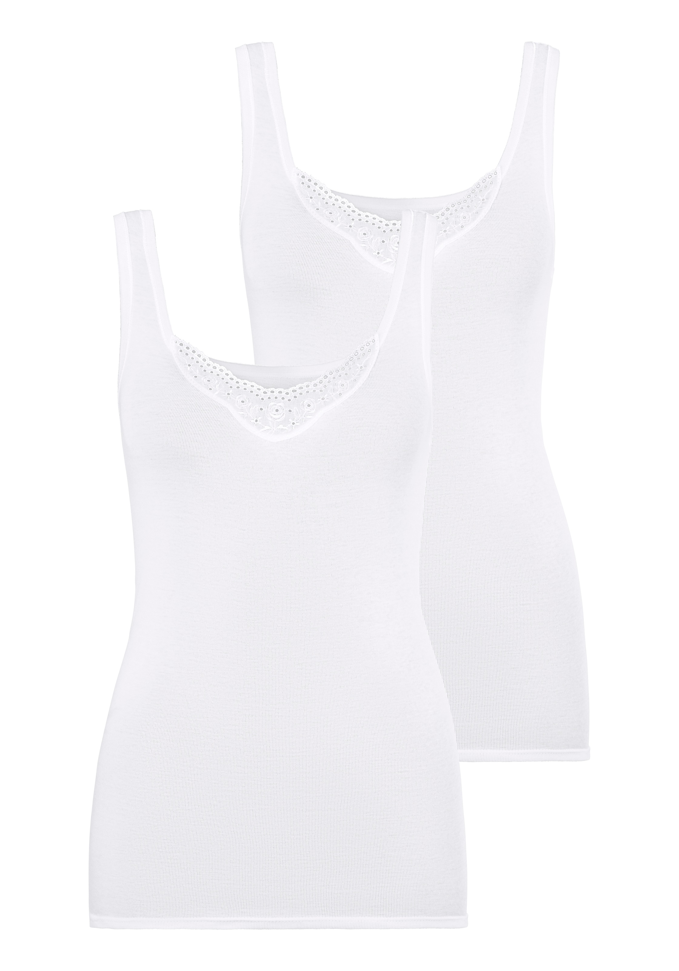 Image of Schiesser Unterhemd »Cotton Essentials«, (Packung, 2 St., 2er-Pack) bei Ackermann Versand Schweiz