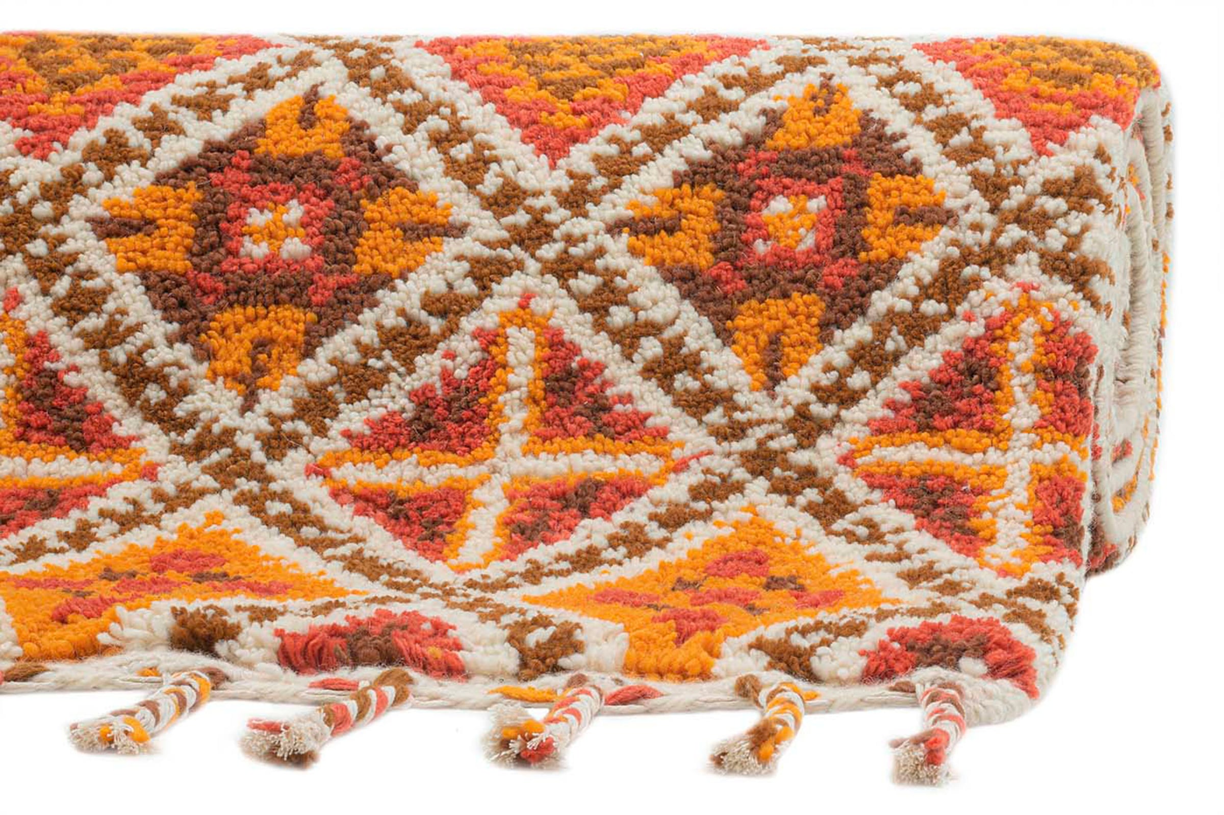 THEKO Wollteppich »Marmoucha«, rechteckig, echter Berber Teppich, reine  Wolle, handgeknüpft, auch als Läufer | Kurzflor-Teppiche
