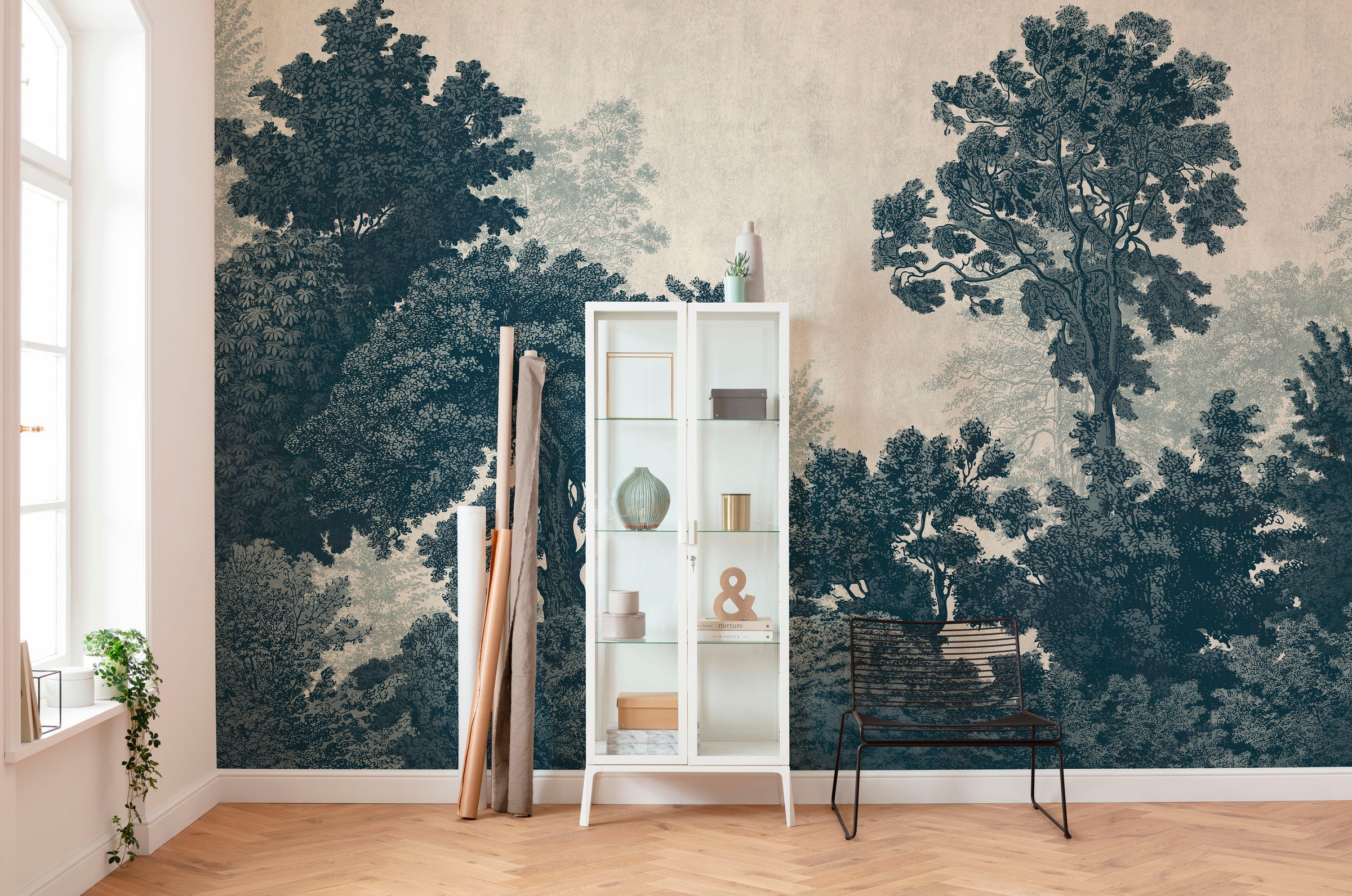 Komar Fototapete »Digitaldruck Vlies -  Unfading Trees - Grösse 400 x 250 cm« bedruckt glatt Wohnzimmer, Schlafzimmer