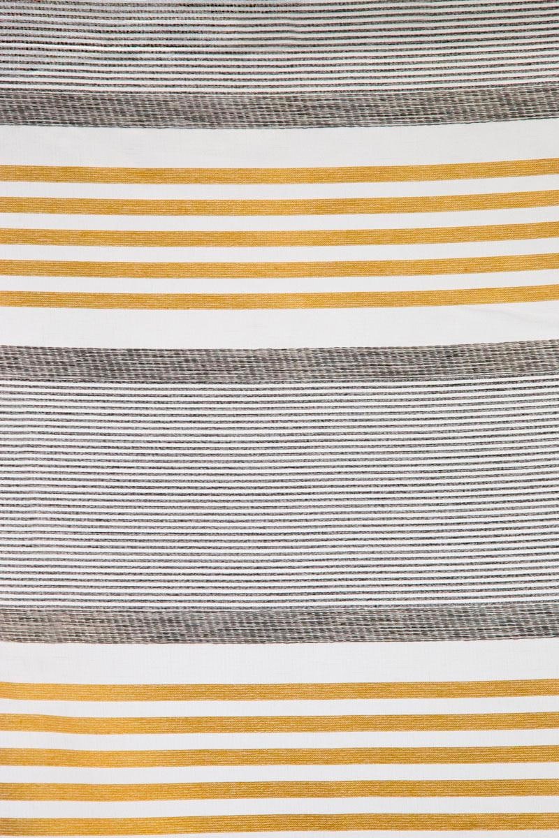 HOMING Vorhang »Jannis« verdeckte Schlaufen 1 Stk. tlg. Streifen, safran, grau, Küche, Wohnzimmer