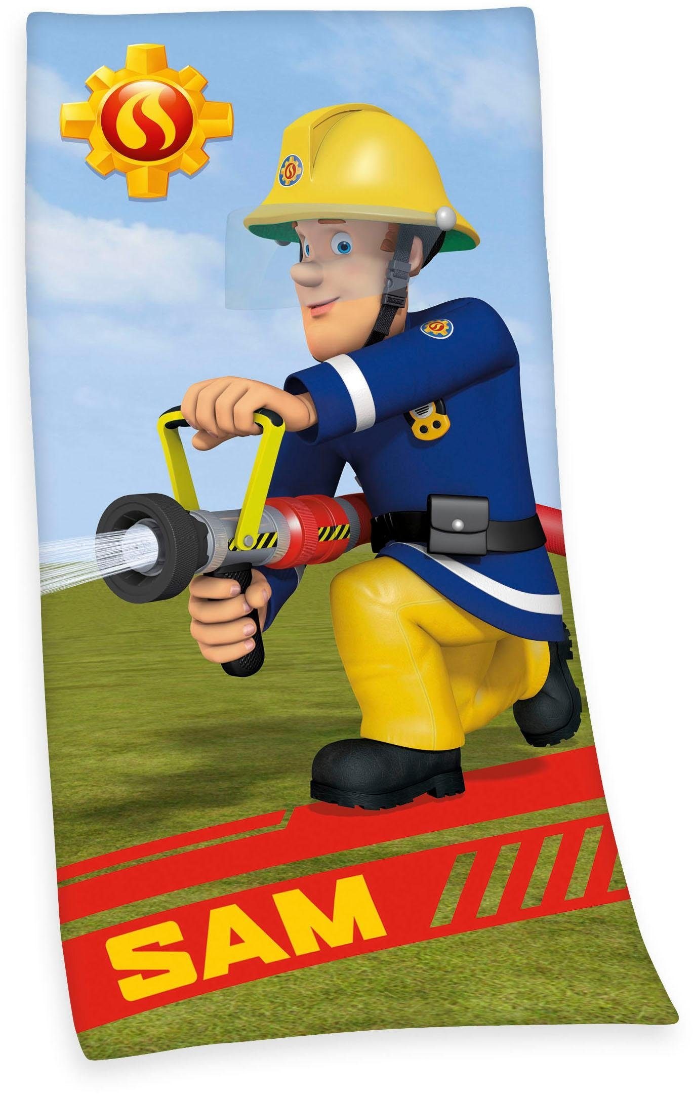 Image of Feuerwehrmann Sam Badetuch "Feuerwehrmann Sam" mit dem tollem Motiv