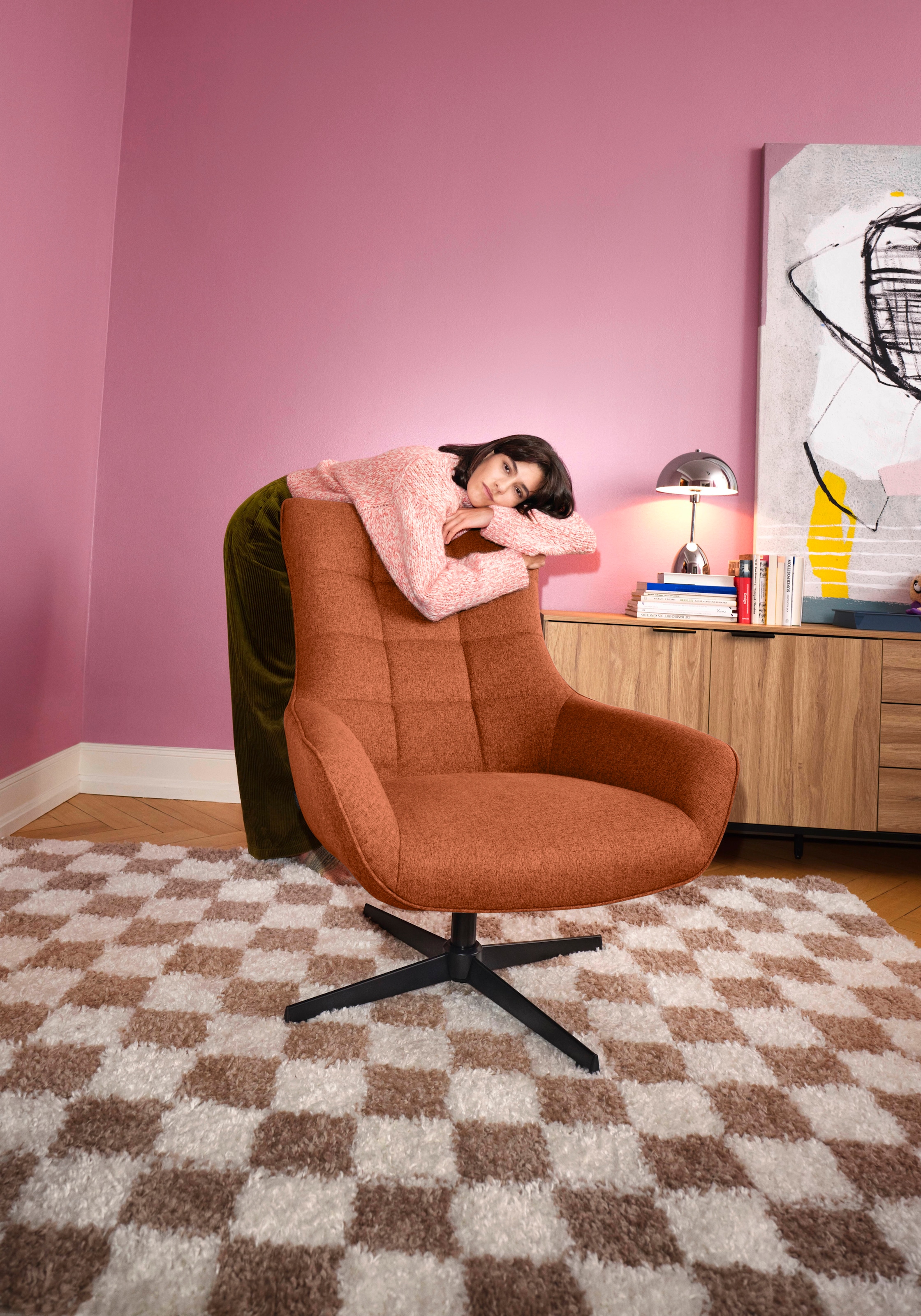 GOODproduct Fauteuil à oreilles »LEMOORE - OTTO. Verlässliche Qualität.« Relaxsessel, TV-Sessel, 360° Grad drehbar