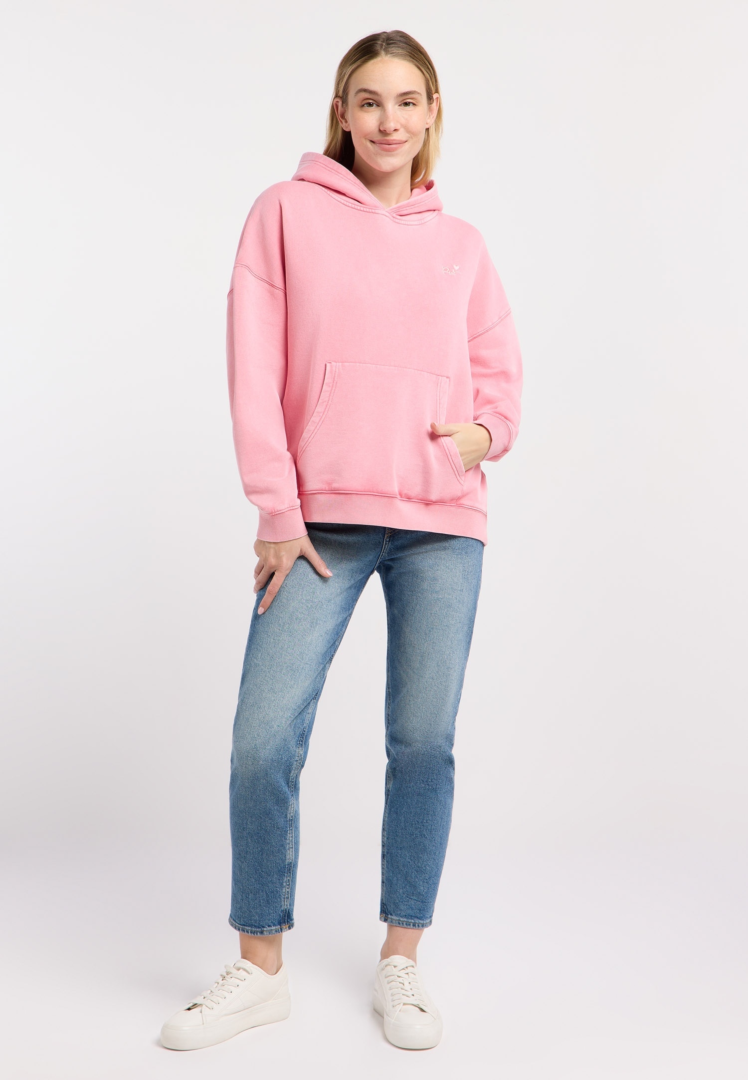 Ragwear Sweat à capuche »GERMMA PP«, Oversized mit Kängurutasche, Kapuze und Herz-Rückenprint
