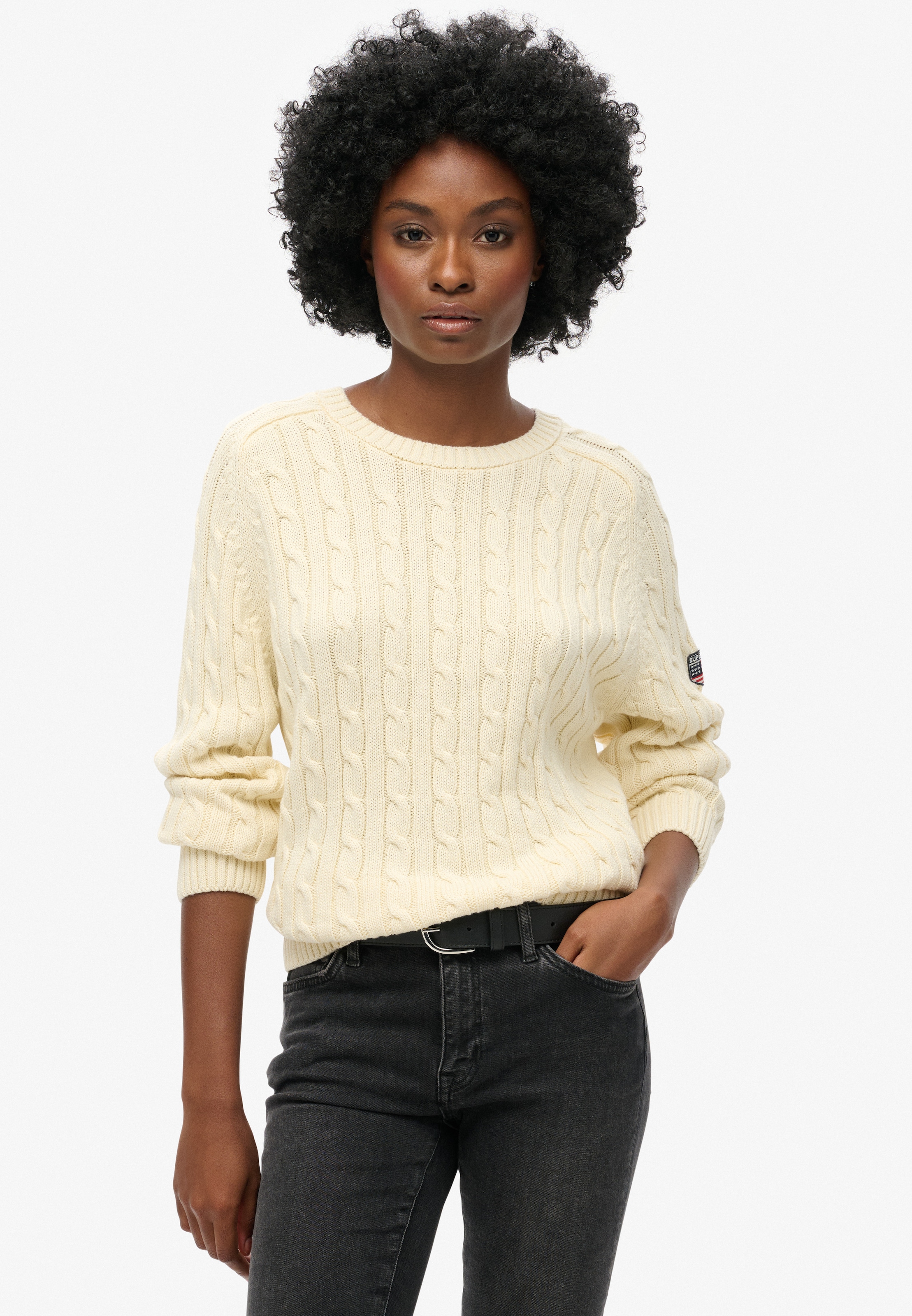 Image of Superdry Strickpullover "SLOUCHY CABLE KNIT"