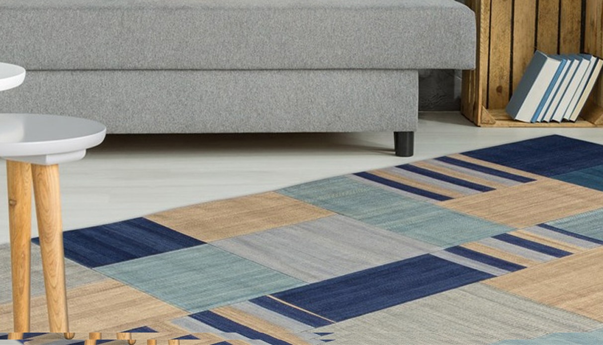 Image of Kayoom Teppich "Radical 315" rechteckig 15 mm Höhe Handgewebter Jacquard Kilim, hochwertige Materialmischung.