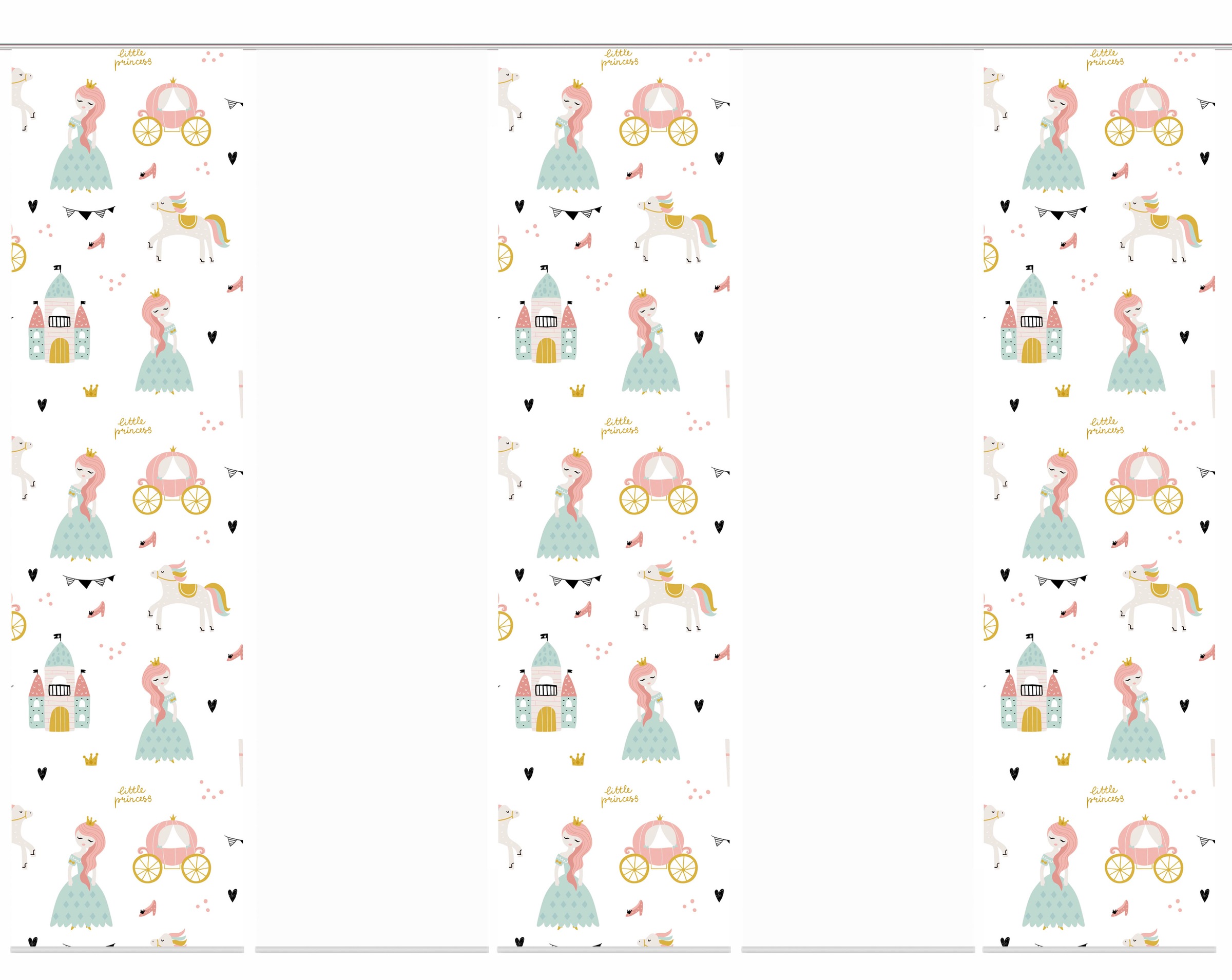 Image of HOME WOHNIDEEN Schiebegardine »PRINCESS«, (5 St.), Schiebevorhang Digi 5er Set PRINCESS bei Ackermann Versand Schweiz