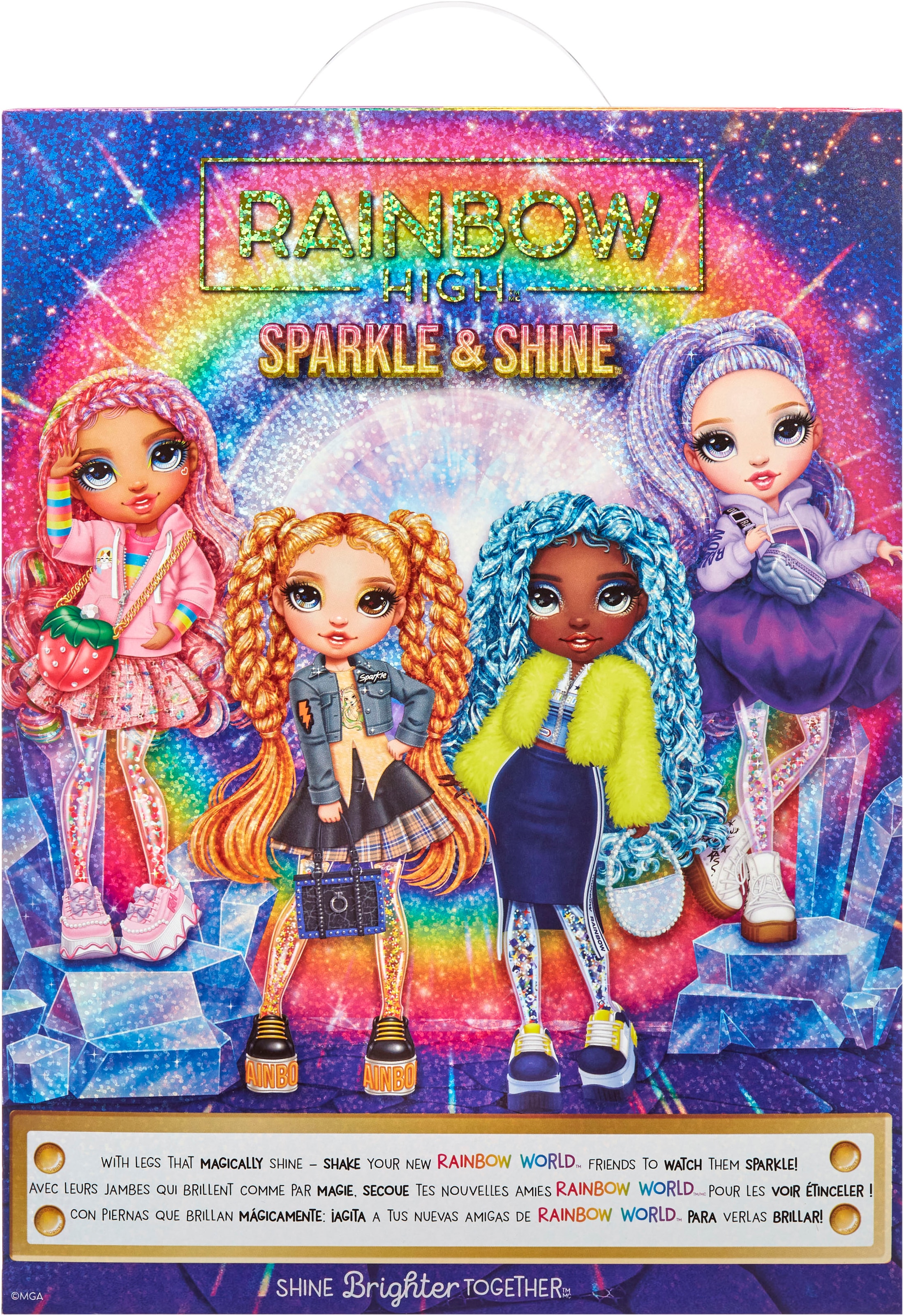 RAINBOW HIGH Poupée à habiller »Rainbow High Sparkle & Shine Fashion Dolls - VIOLA (Purple)«