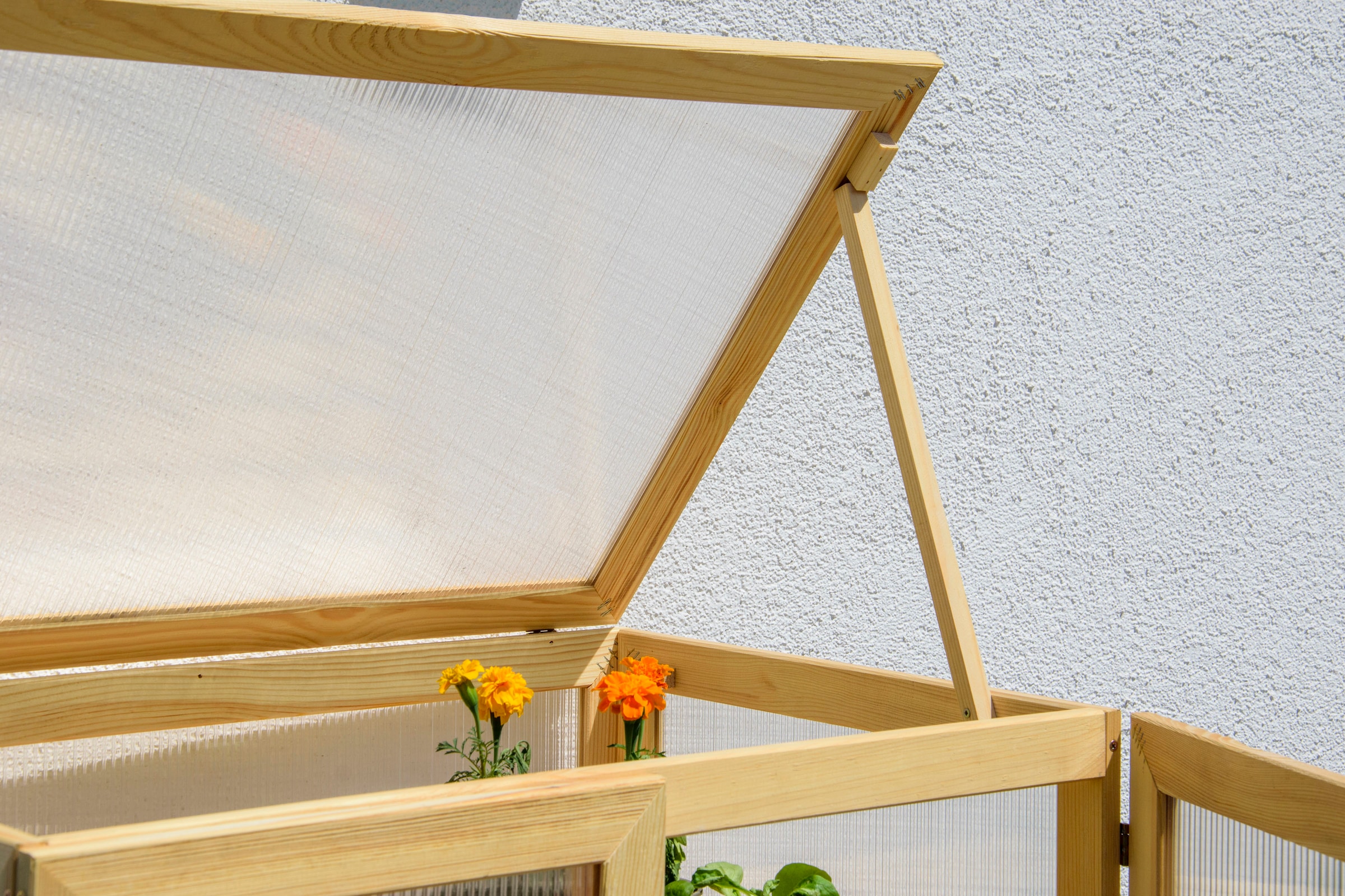 dobar Anzuchttopf »Dome«, grosser Anzuchtschrank aus FSC®-zertifiziertem Kiefernholz