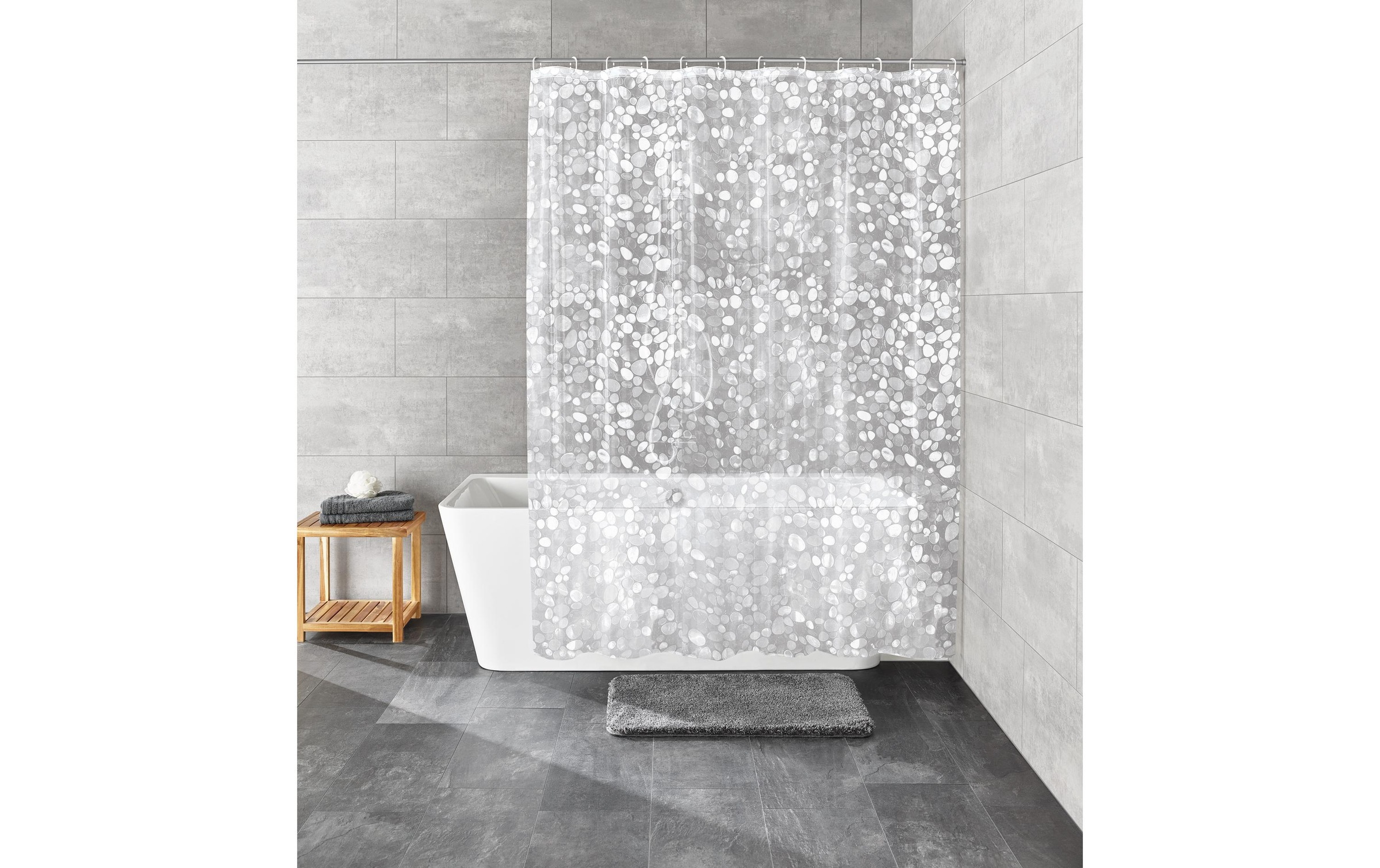 Kleine Wolke Rideau de douche »Cristallo« Breite 180 cm inklusive Duschvorhangringe