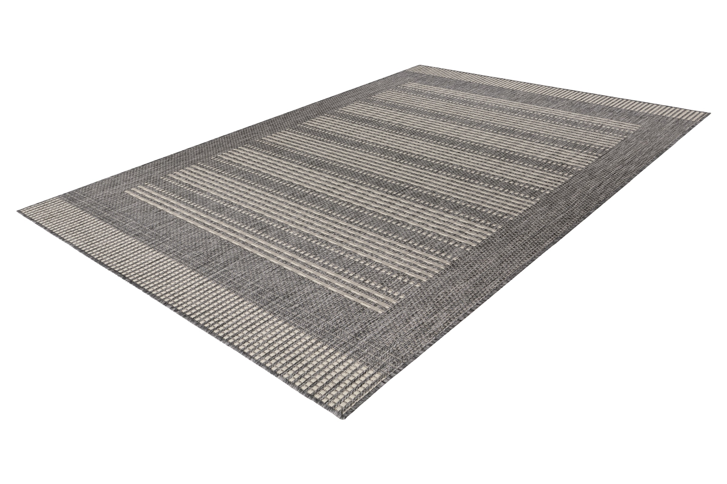 Kayoom Tapis »Nibru 125« Rectangulaire 5 mm Höhe Flachgewebe, In- und Outdoor geeignet, schnell trocknend
