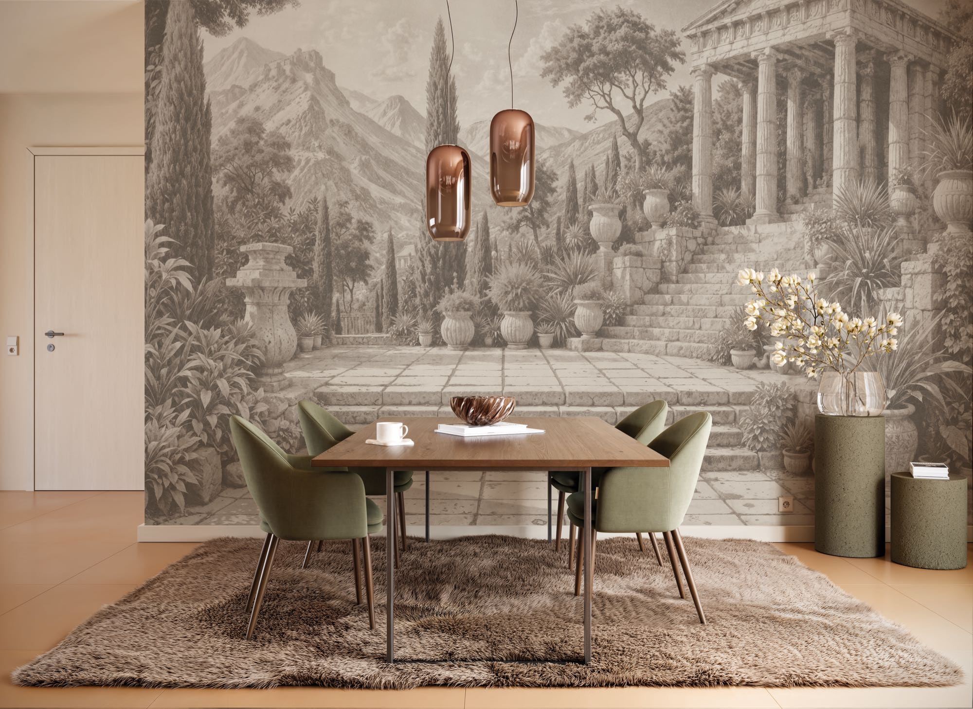 Komar Fototapete »Vlies Fototapete - Trompe l'oeil - Grösse 400 x 250 cm« Motiv | bedruckt glatt