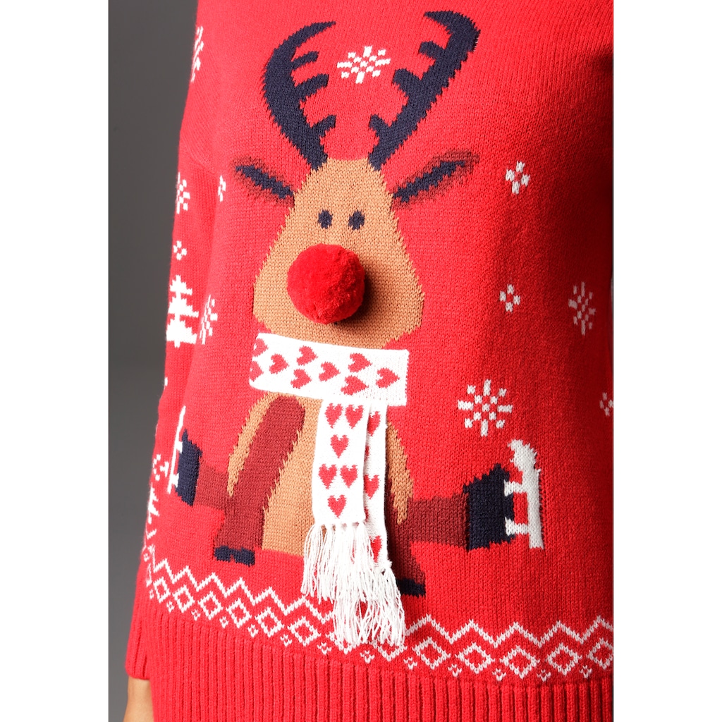 Aniston CASUAL Weihnachtspullover