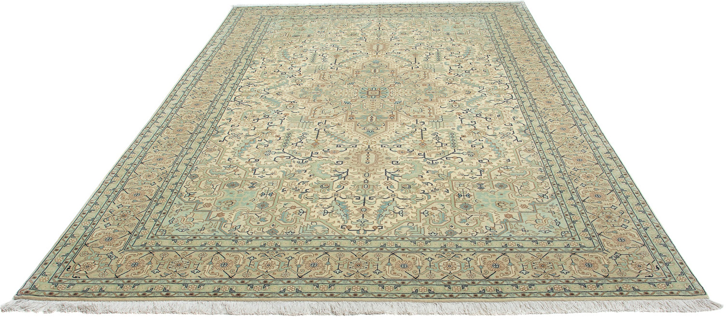 Image of morgenland Orientteppich »Perser - Täbriz - Royal - 298 x 203 cm - mehrfarbig«, rechteckig, 7 mm Höhe, Wohnzimmer, Handgeknüpft, Einzelstück mit Zertifikat bei Ackermann Versand Schweiz