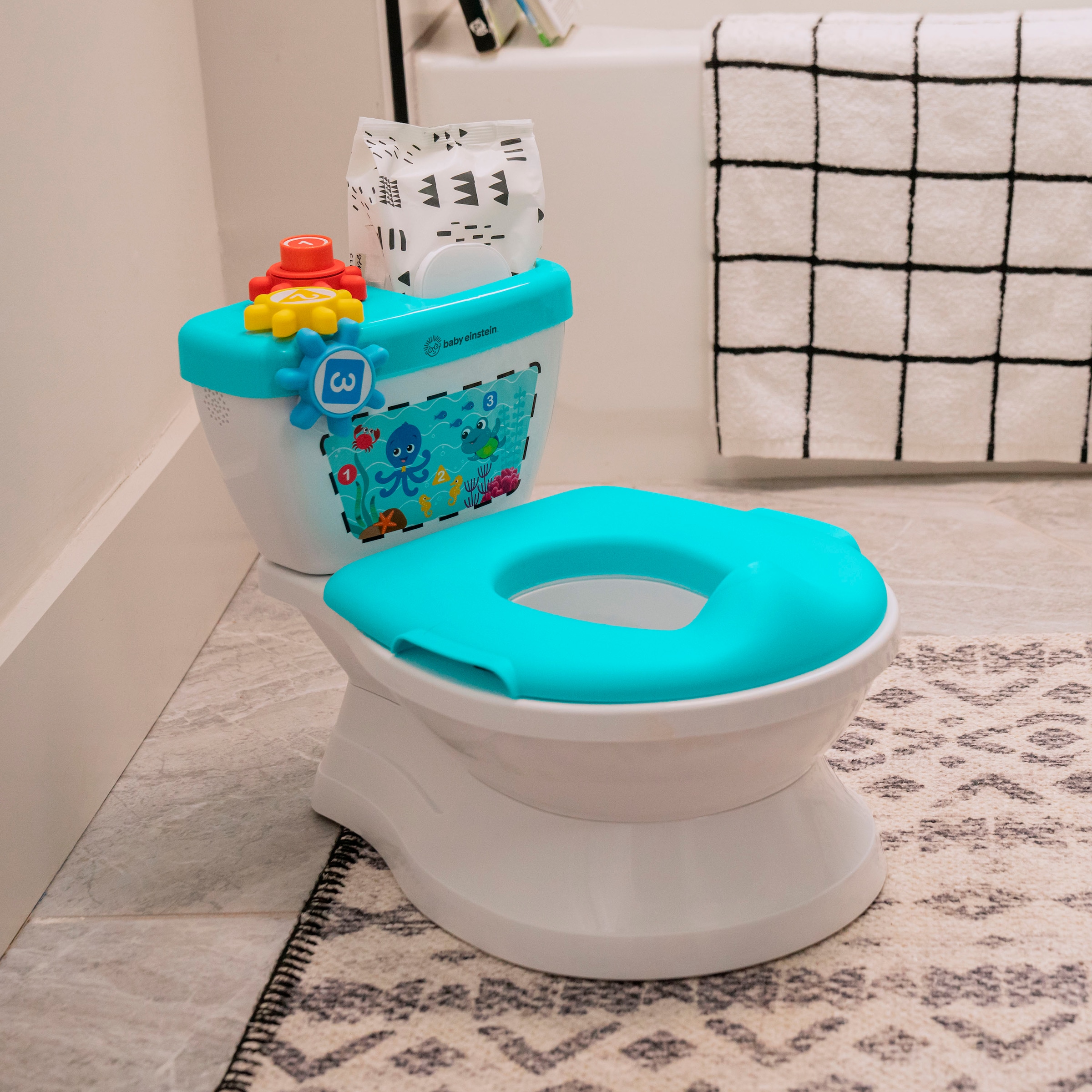 Baby Einstein Entraîneur de toilettes »Geared for Success™ 2-in-1 Potty Training System« mit Sound