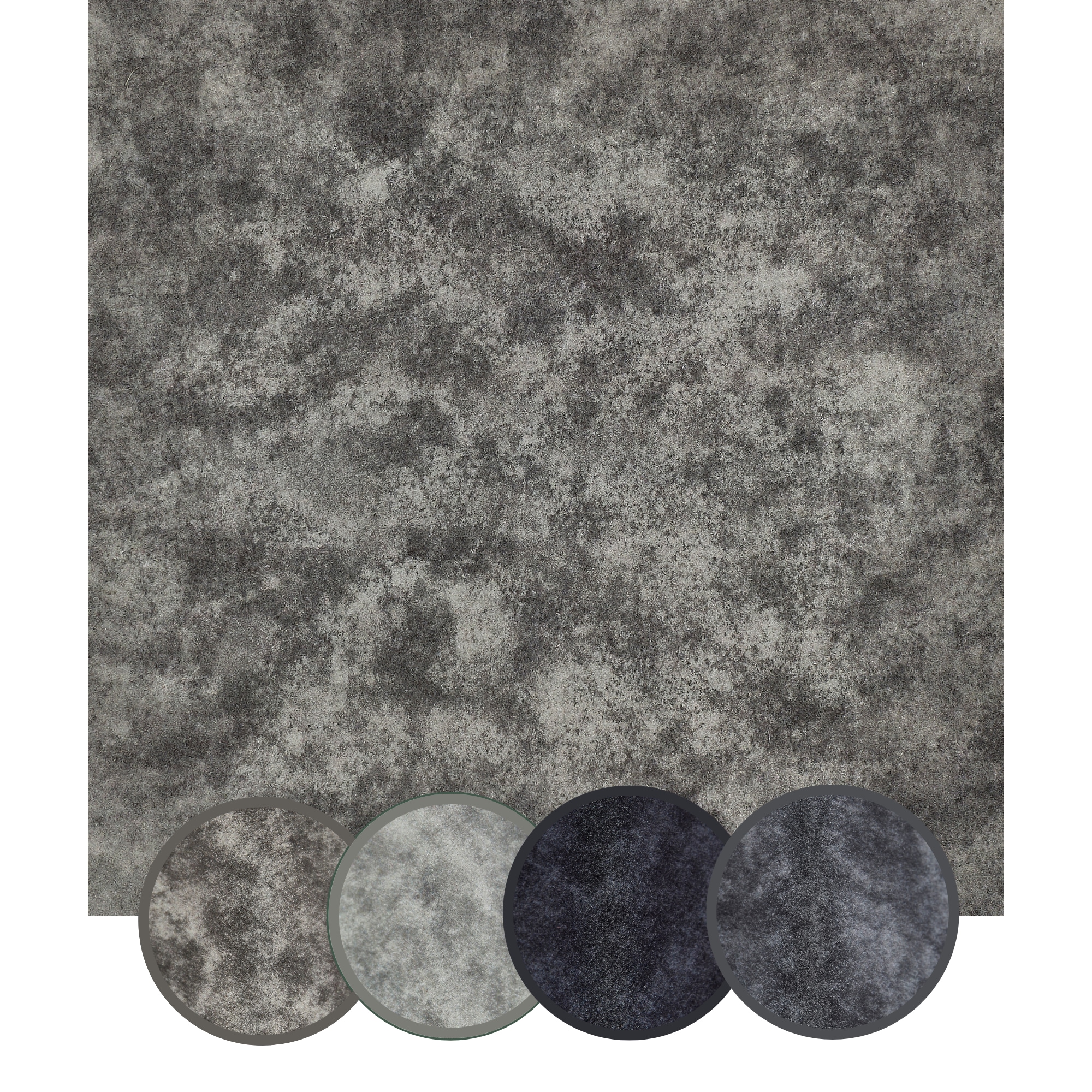 Andiamo Teppichfliese »Colmar Nadelfilz« quadratisch 4 mm Höhe 40x40 cm, selbstklebend, robust & strapazierfähig, 25 Stück (4 qm)