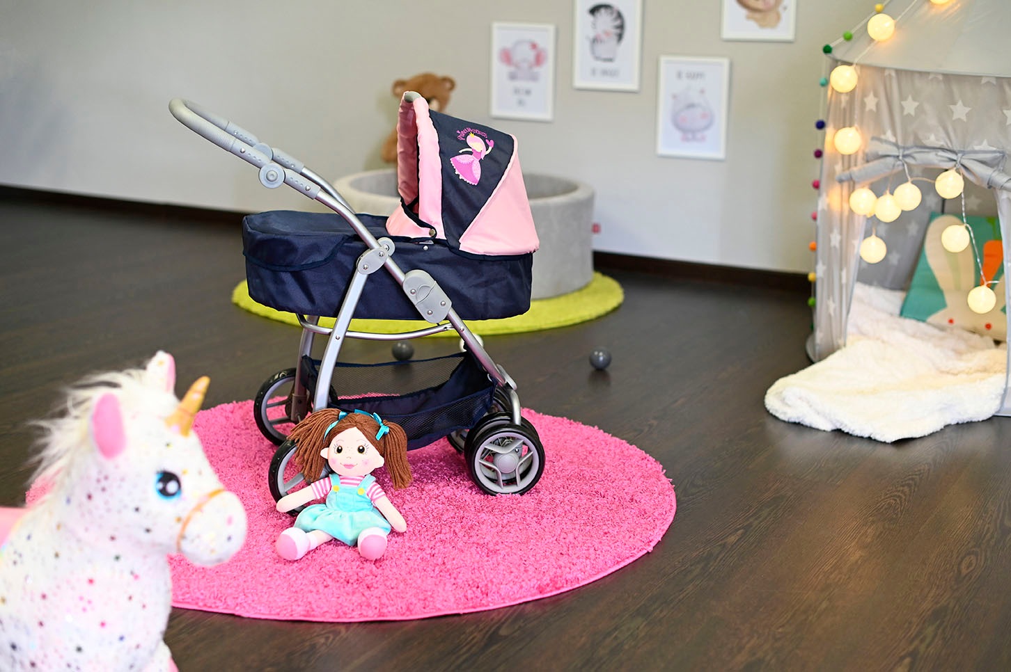 Knorrtoys® Kombi-Puppenwagen »Coco - princess blue«