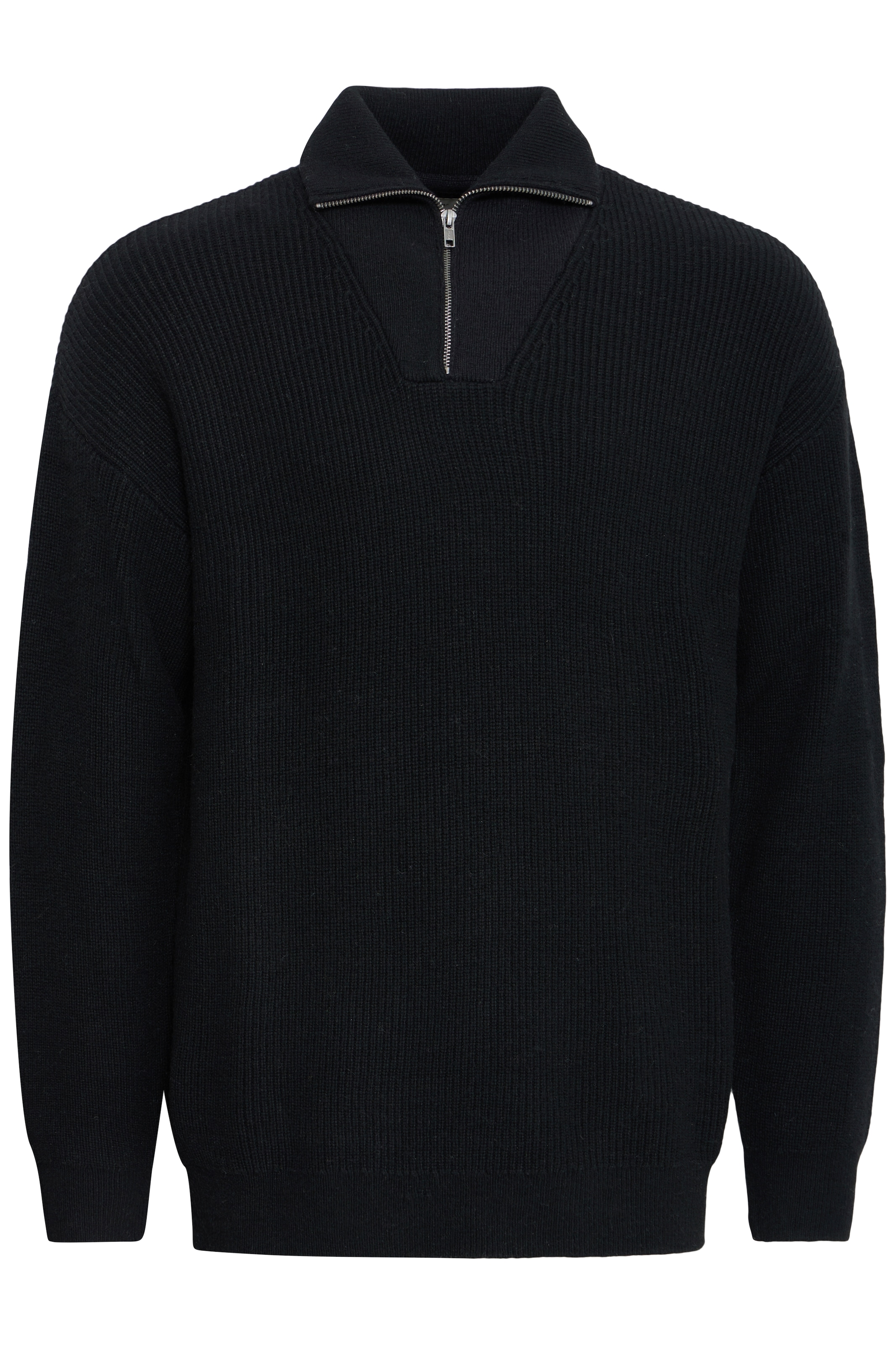 Blend Troyer »BHBOS KNIT HALFZIPP« Materialmix, relaxed fit