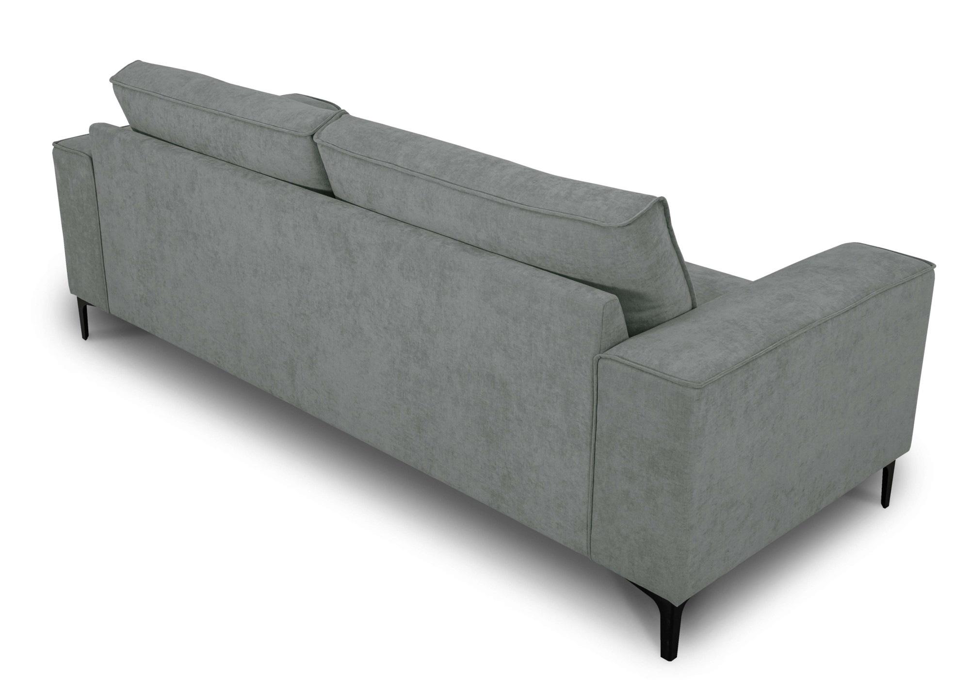 Places of Style 3-Sitzer »3er Sofa Oland, Struktur, Flachgewebe, Luxus-Microfaser, Boucle«, 224 cm, Wellenunterfederung, Skandi-Design, Metallfüsse
