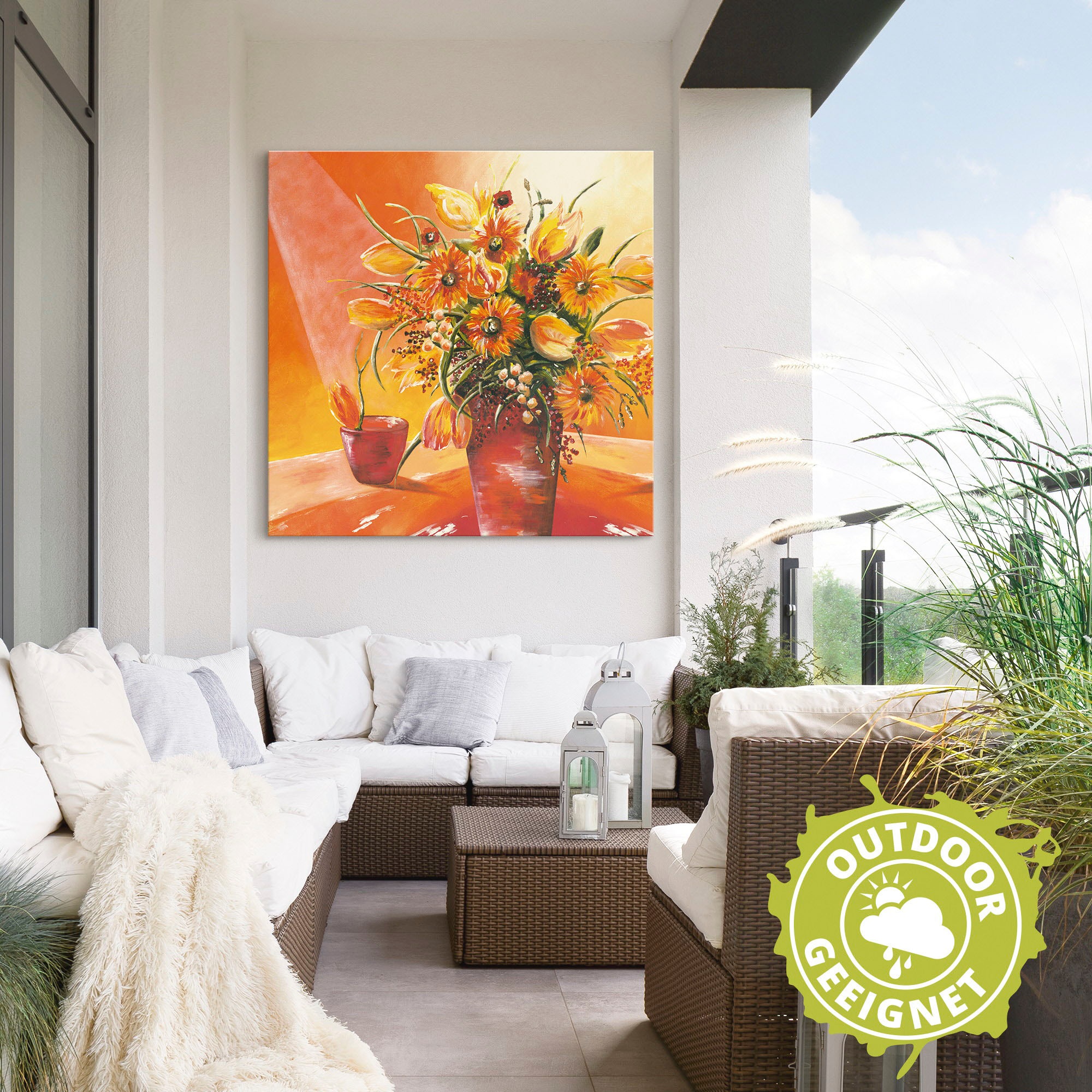 Artland Wandbild »Blumenstrauss in Vase I«, Blumen, (1 St.), als Alubild, Outdoorbild, Leinwandbild, Wandaufkleber, versch. Grössen